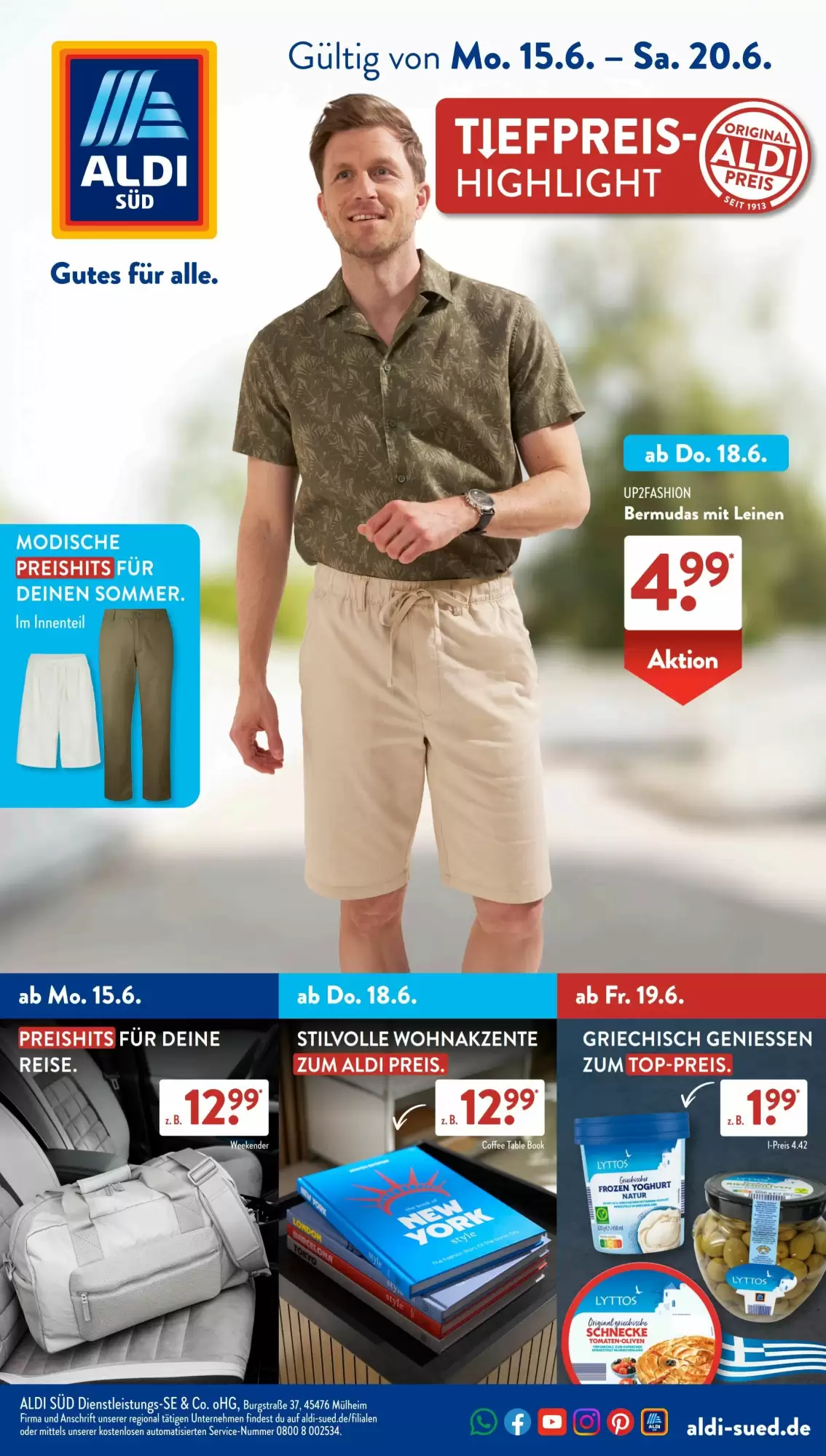 Aldi Süd Prospekt Ab 29.06.2026 Bis 04.07.2026 - Bild 1 Ab 15.06.2026