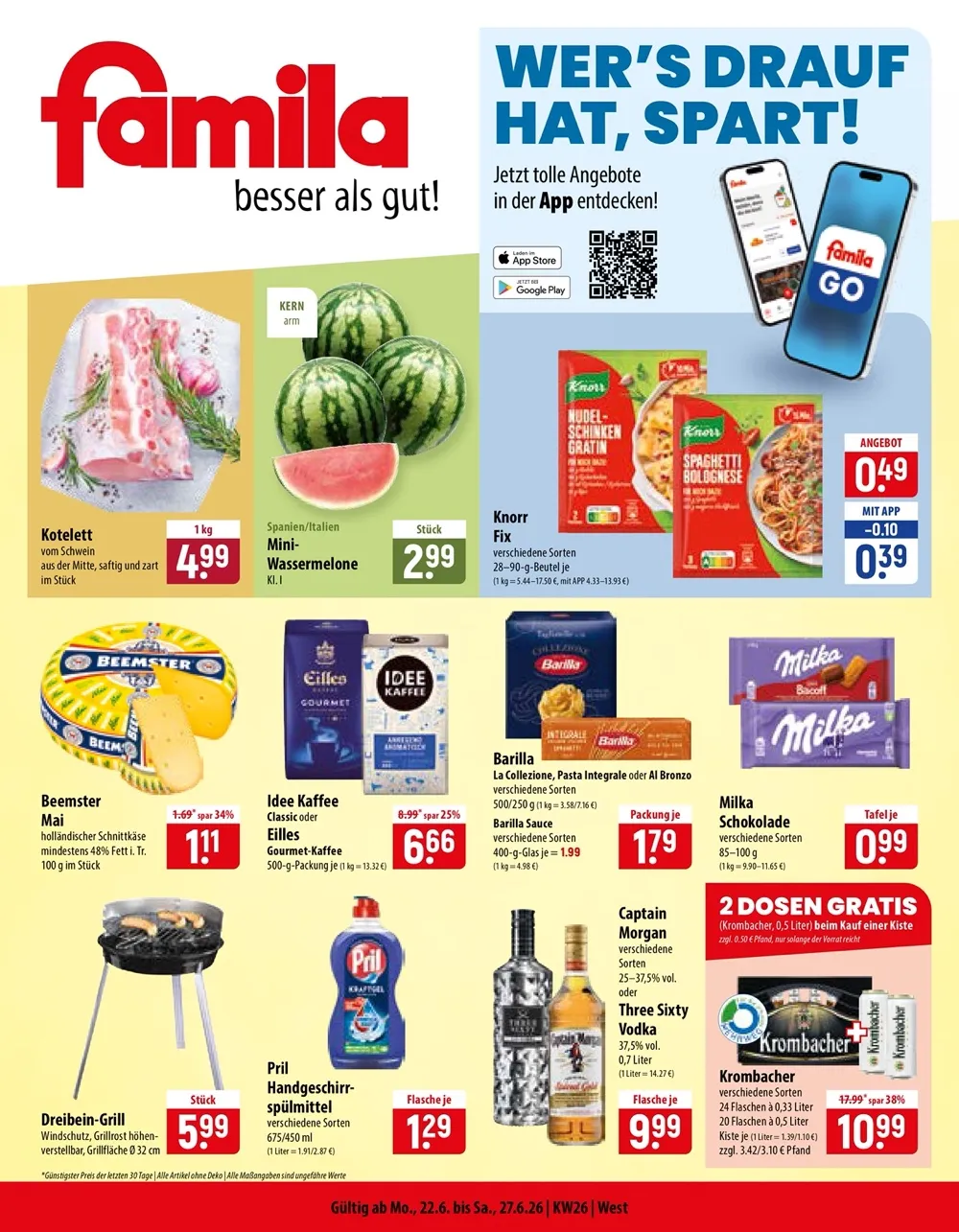 Famila Prospekt ab 15.06 & ab 22.06.2026 nächste woche - Bild 1 ab 22.06.2026