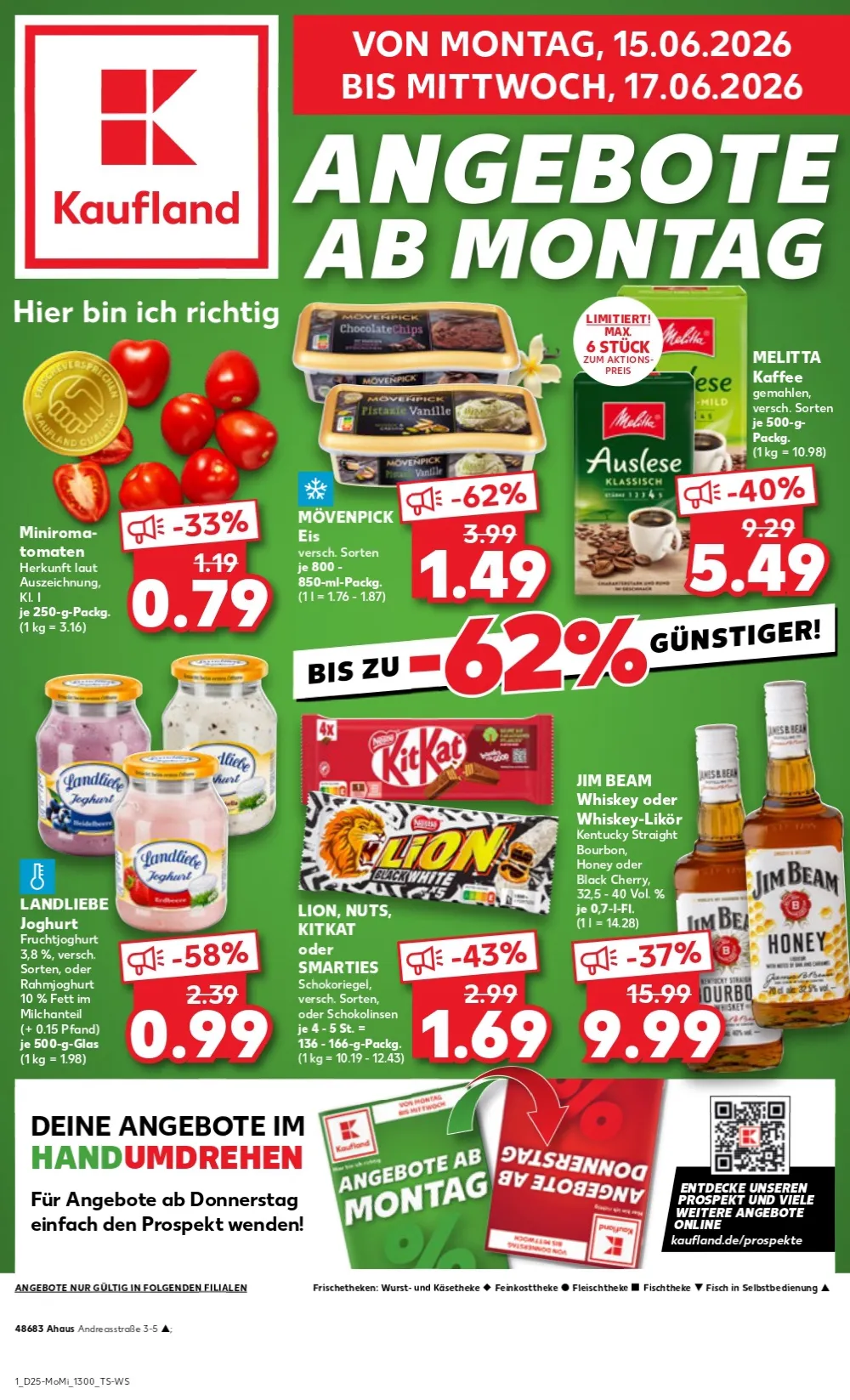 Kaufland Prospekt ab 11.06 & ab 18.06.2026 nächste woche - Bild 1 ab 15.06 - 17.06