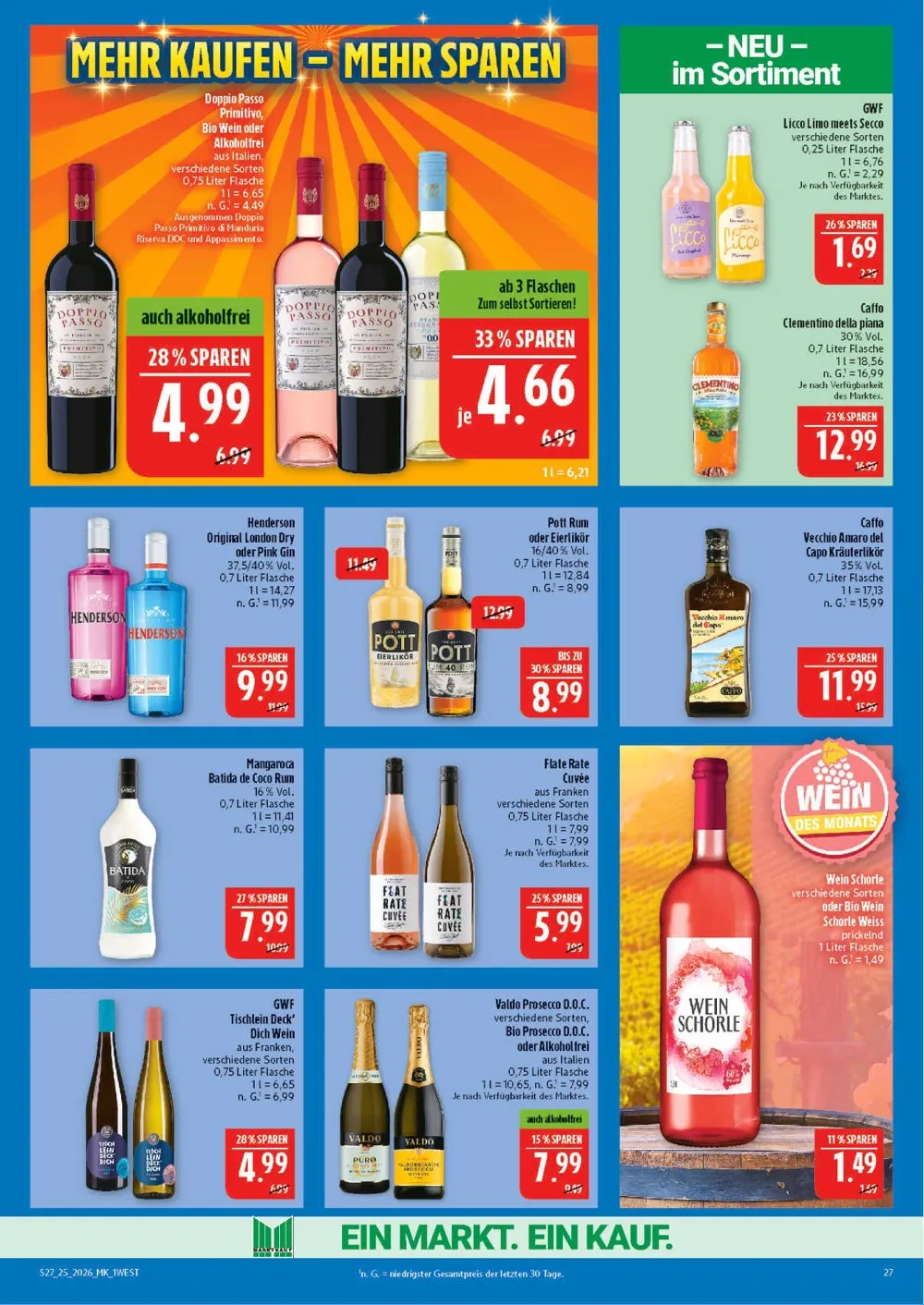 Marktkauf Prospekt ab 08.06 & ab 15.06.2026 nächste woche - Bild 1 ab 15.06.2026