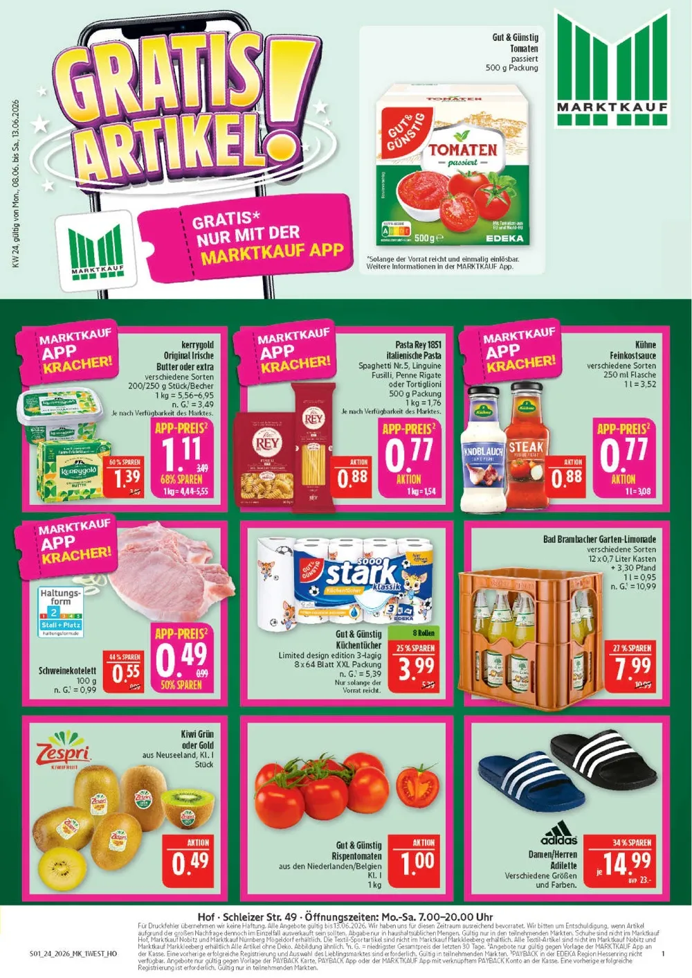 Marktkauf Prospekt ab 08.06 & ab 15.06.2026 nächste woche - Bild 1 ab 08.06.2026
