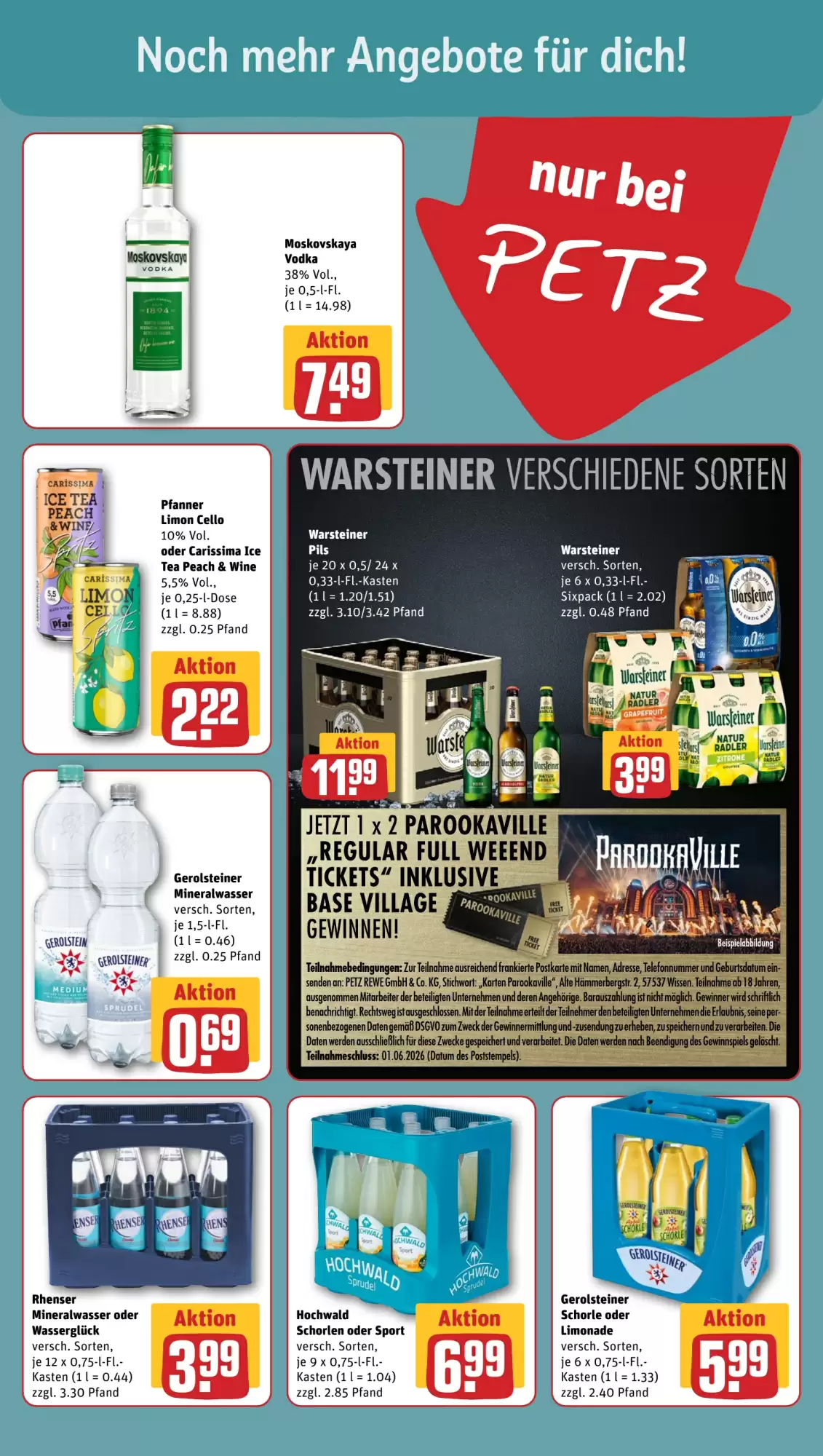 Petz ab 26.05.2026
