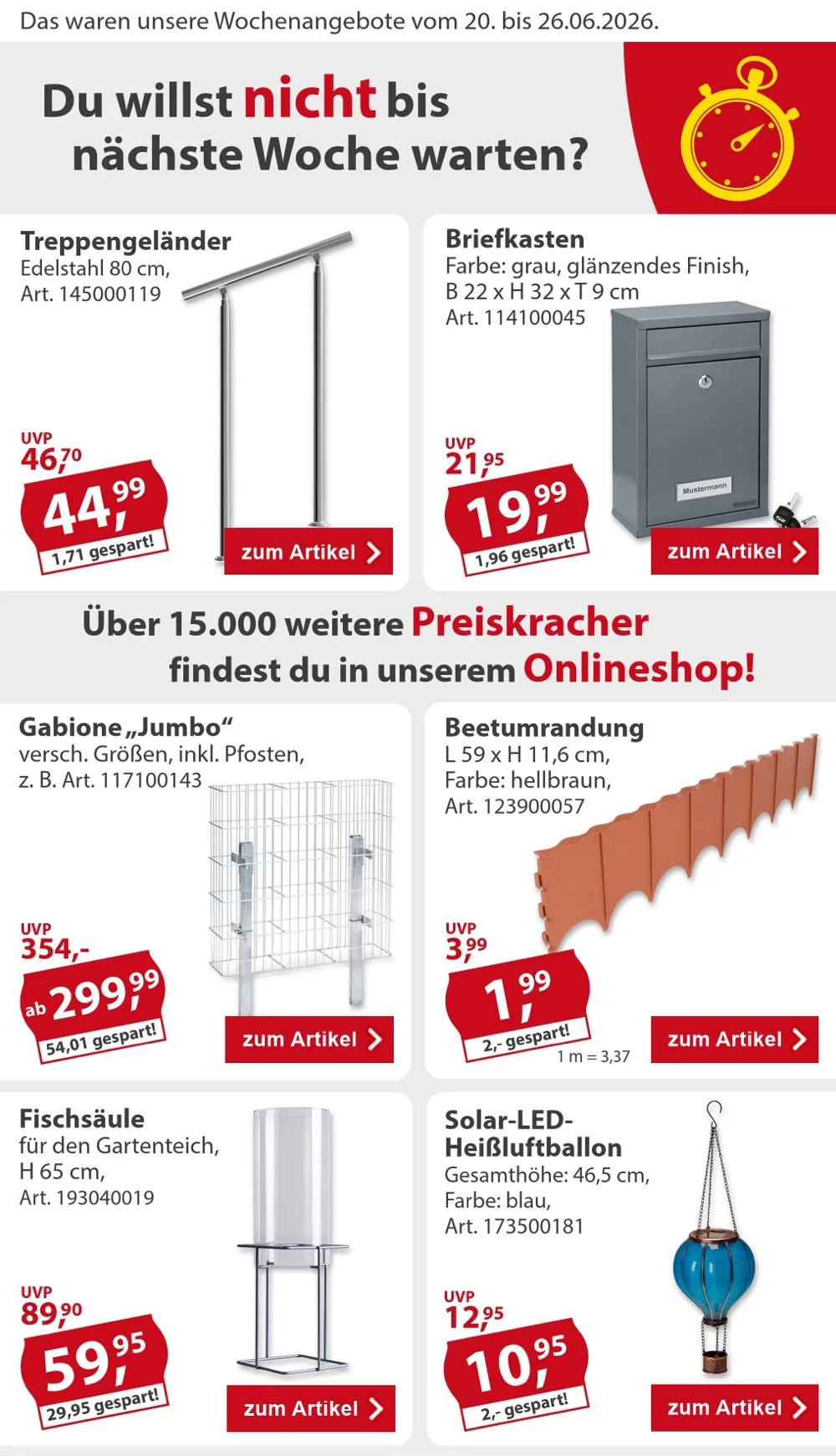 Sonderpreis Baumarkt Prospekt ab 13.06 & ab 20.06.2026 nächste woche - Bild 2 ab 20.06.2026