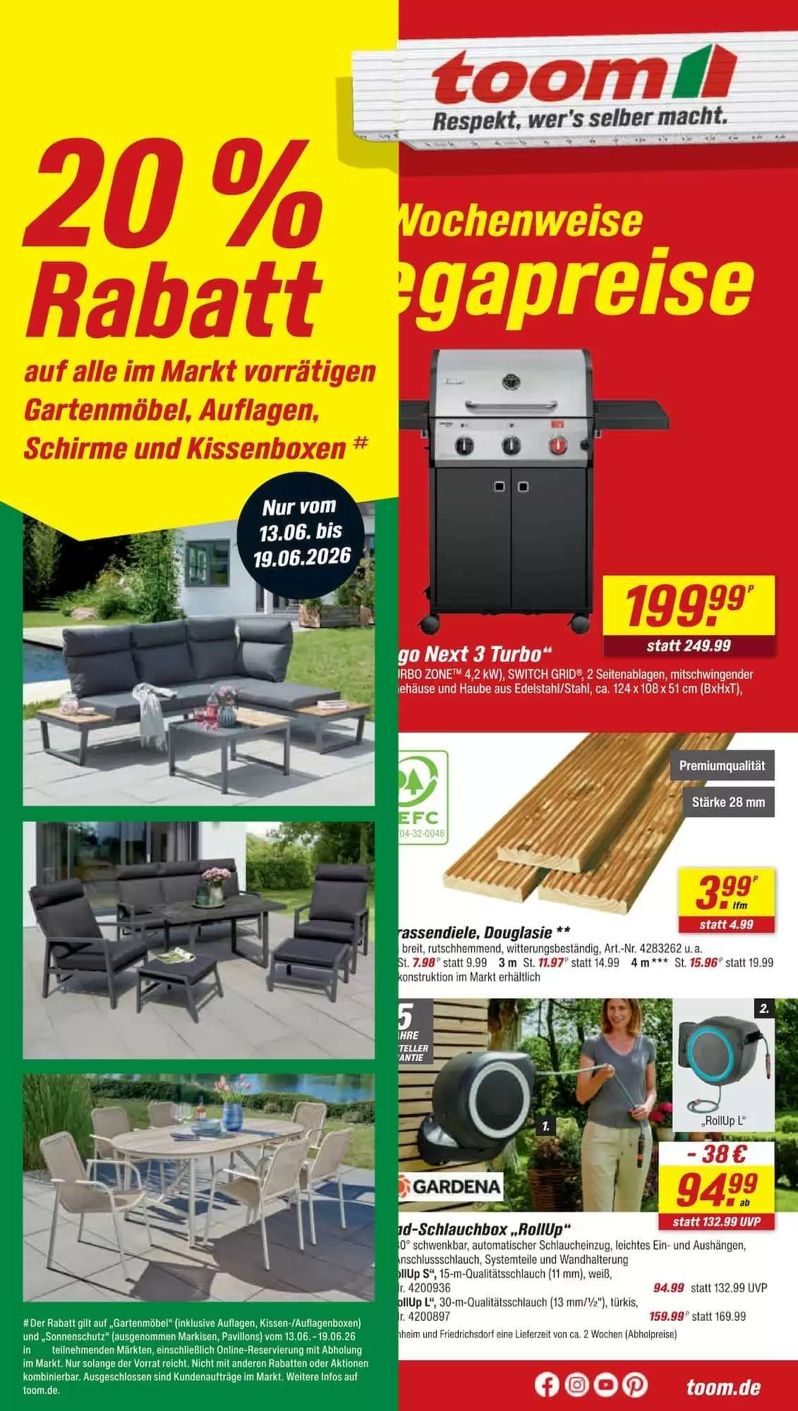 Toom Baumarkt Prospekt ab 13.06.2026 diese & nächste woche - Bild 1 ab 13.06.2026