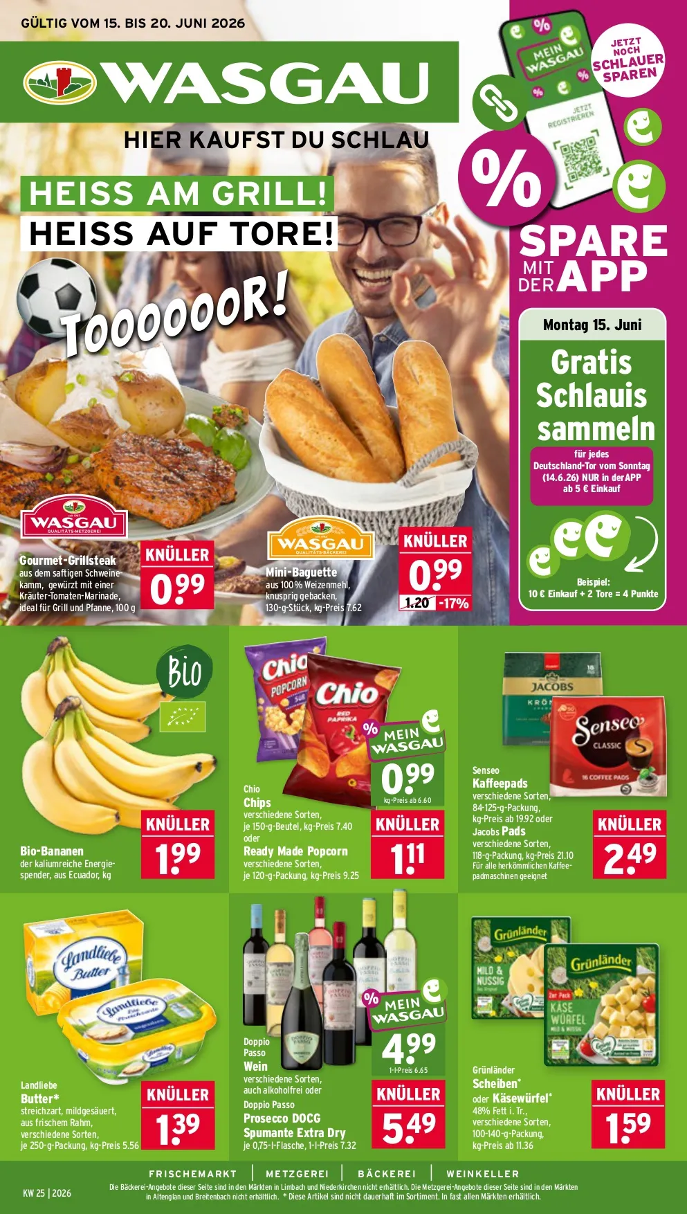 Wasgau Prospekt ab 08.06 & ab 15.06.2026 nächste woche - Bild 1 ab 15.06.2026