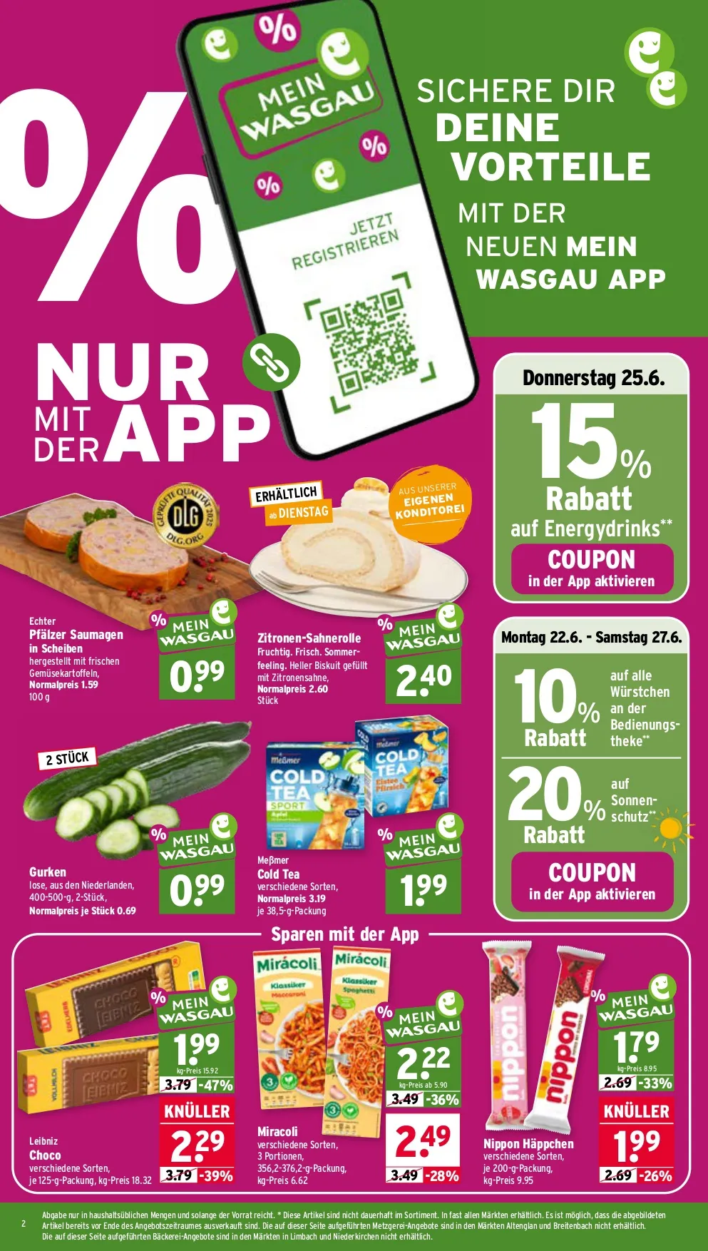 Wasgau Prospekt ab 15.06 & ab 22.06.2026 nächste woche - Bild 2 ab 22.06.2026