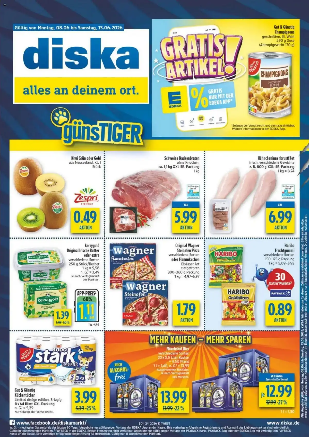 Diska Prospekt ab 08.06 & ab 15.06.2026 nächste woche - Bild 1 ab 08.06.2026