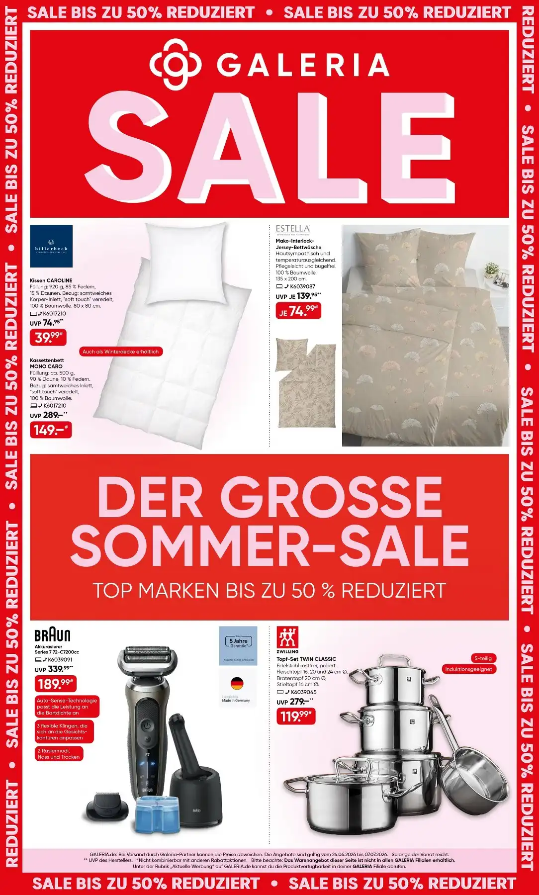Galeria Prospekt ab 24.06.2026 diese & nächste woche - Bild 1 ab 24.06 - 07.07.2026