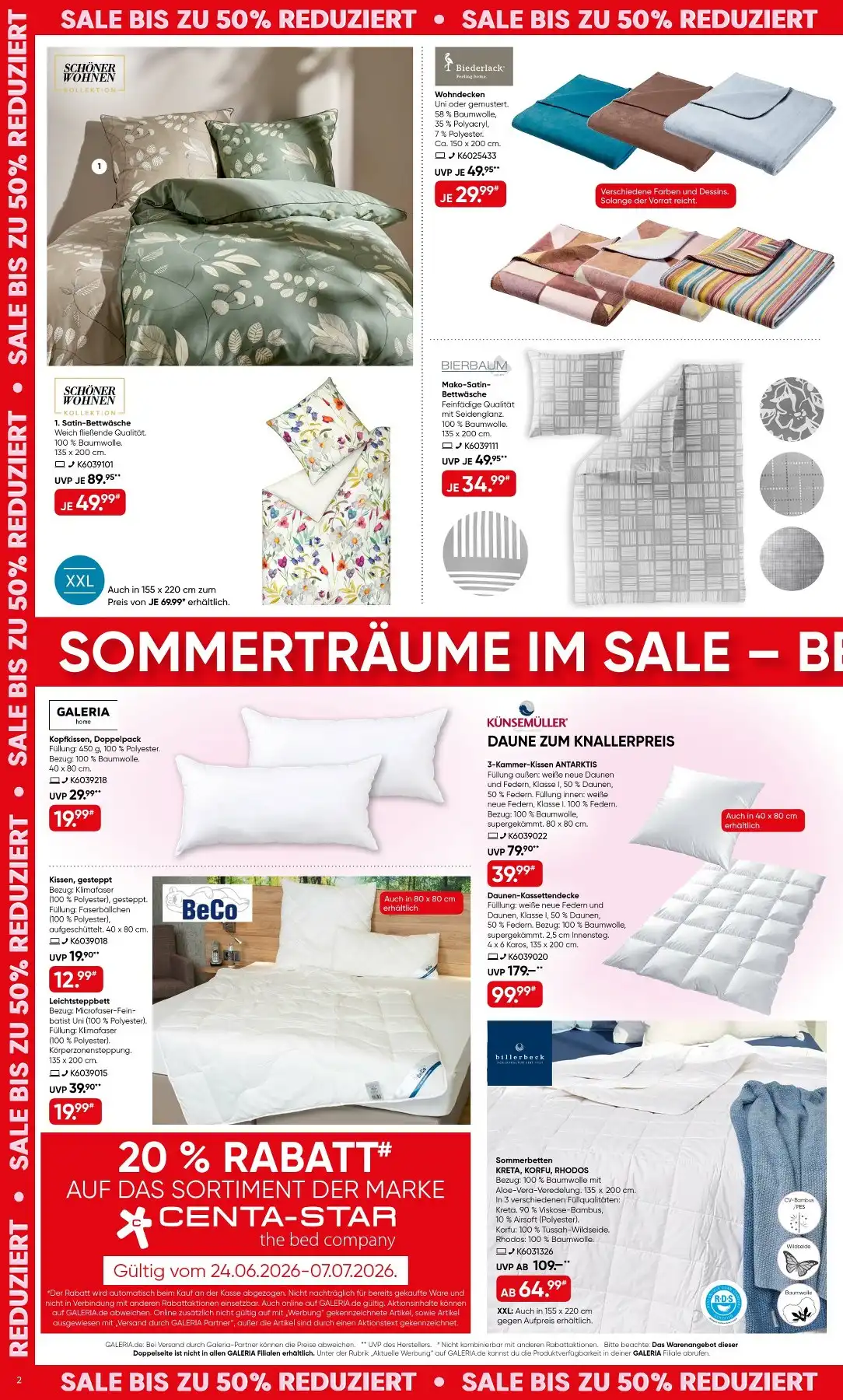Galeria Prospekt ab 24.06.2026 diese & nächste woche - Bild 2 ab 24.06 - 07.07.2026