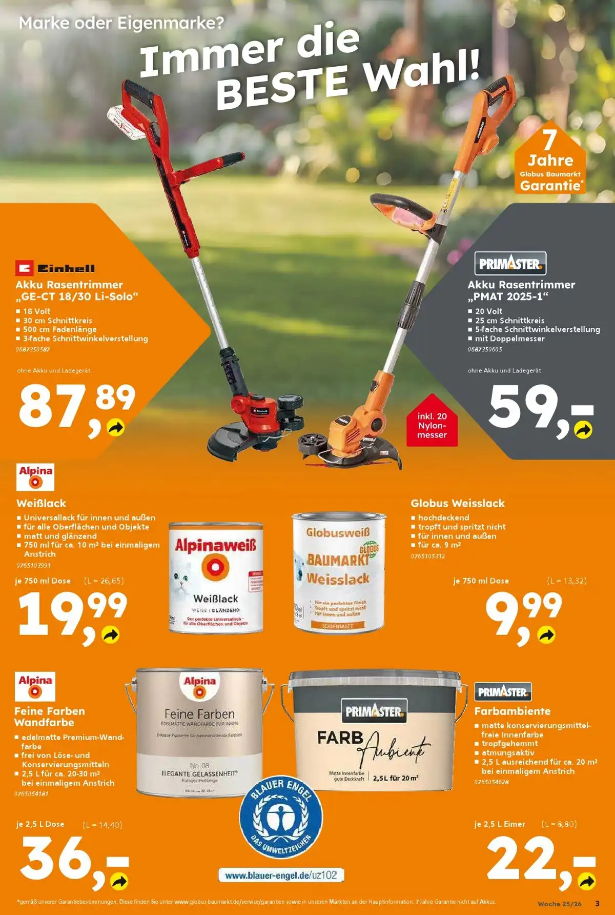 Globus Baumarkt Prospekt ab 15.06.2026 diese & nächste woche - Bild 1 ab 15.06.2026