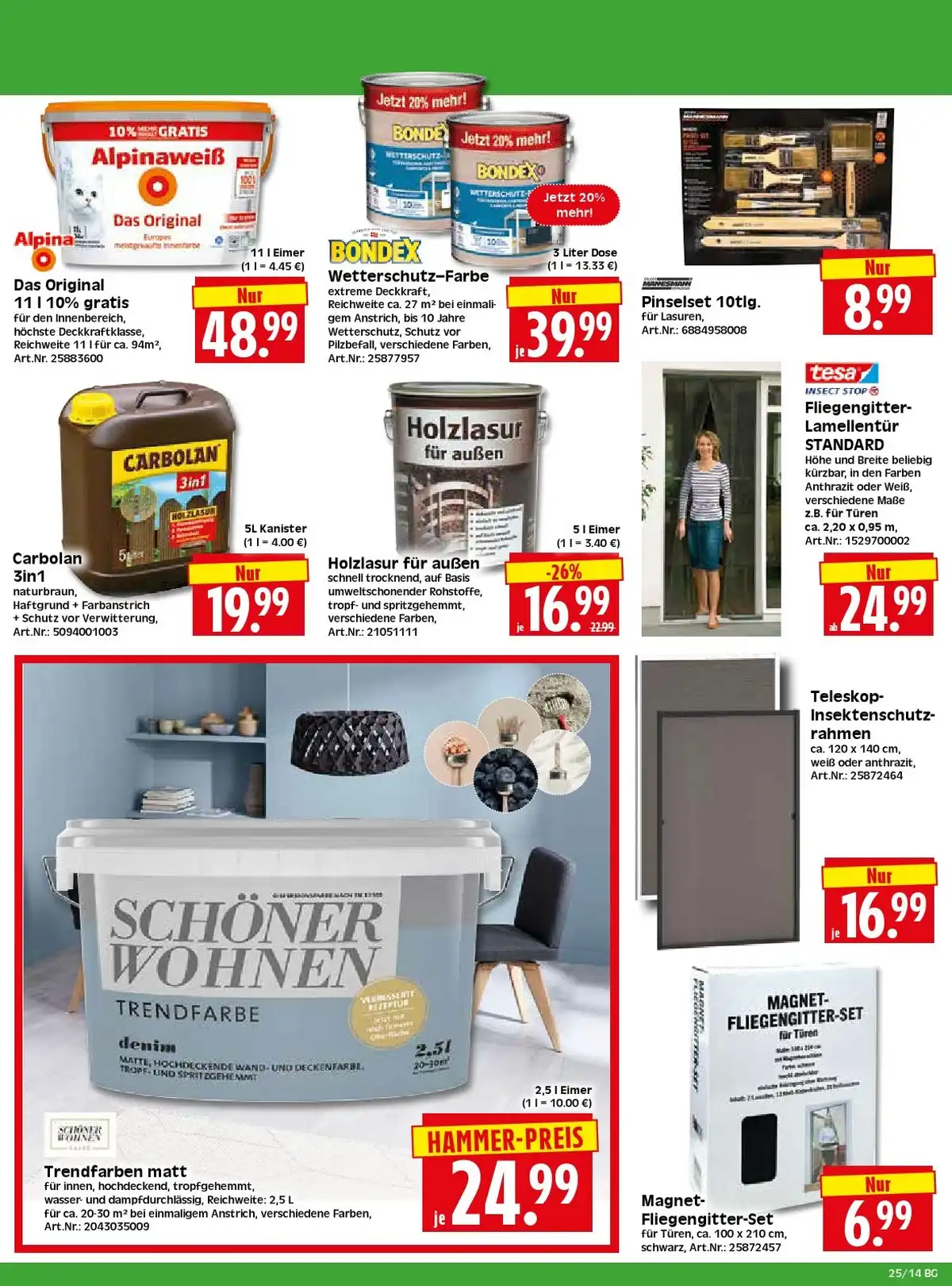 Baumarkt ab 15.06