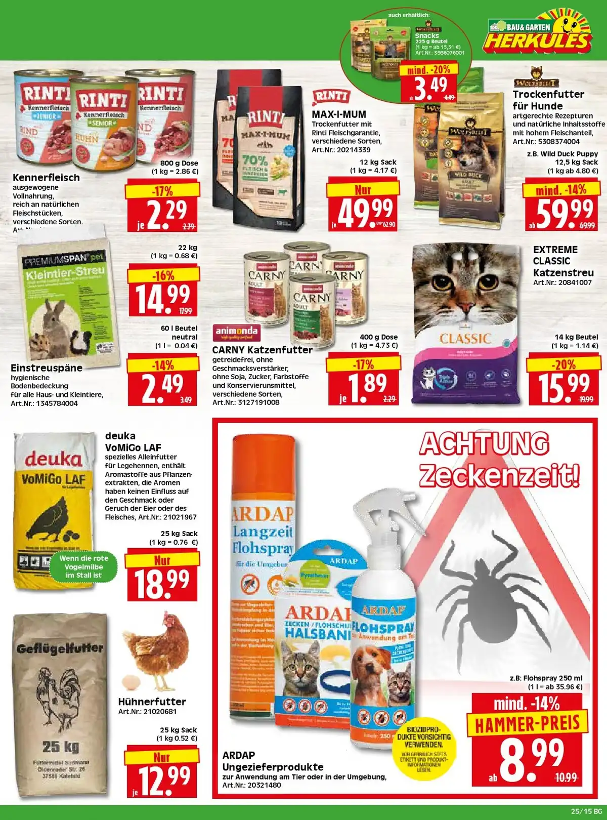 Baumarkt ab 15.06