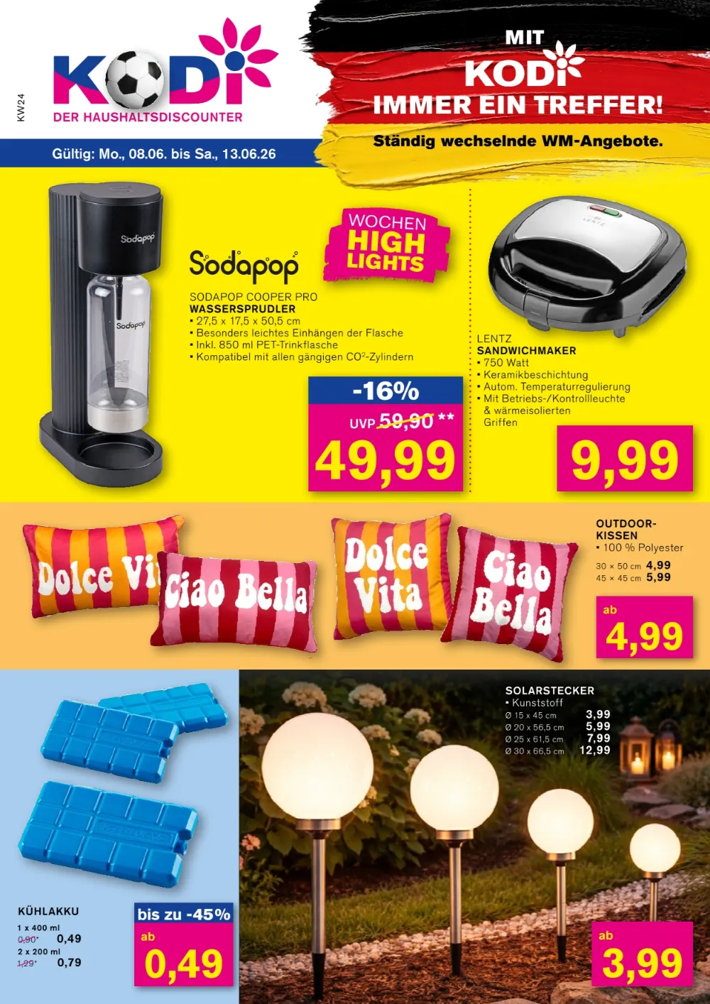 Kodi Prospekt ab 08.06.2026 diese & nächste woche - Bild 1 ab 08.06.2026