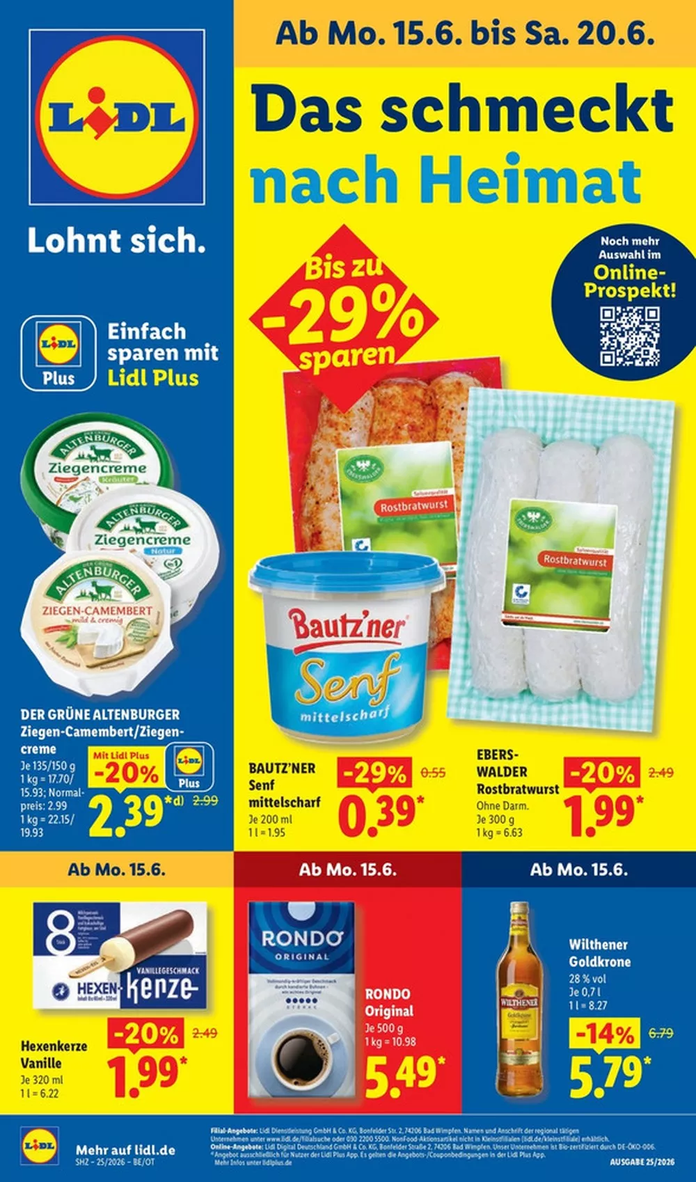 Lidl Prospekt ab 15.06 & ab 22.06.2026 nächste woche - Bild 1 ab 15.06.2026