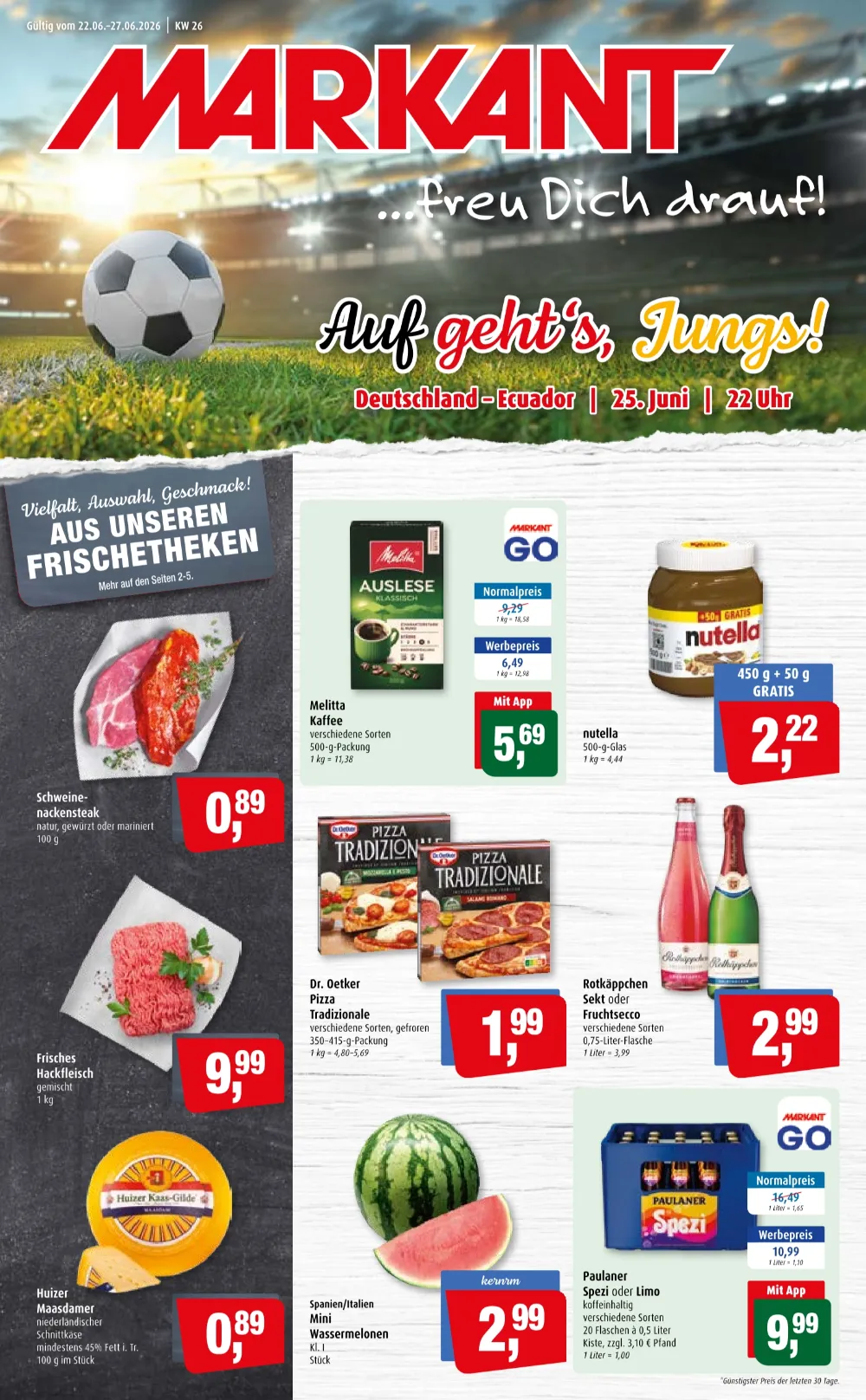 Markant Prospekt ab 22.06.2026 diese & nächste woche - Bild 1 ab 22.06.2026