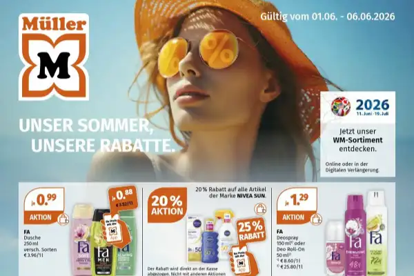 Müller Prospekt ab 01.06.2026 diese & nächste woche