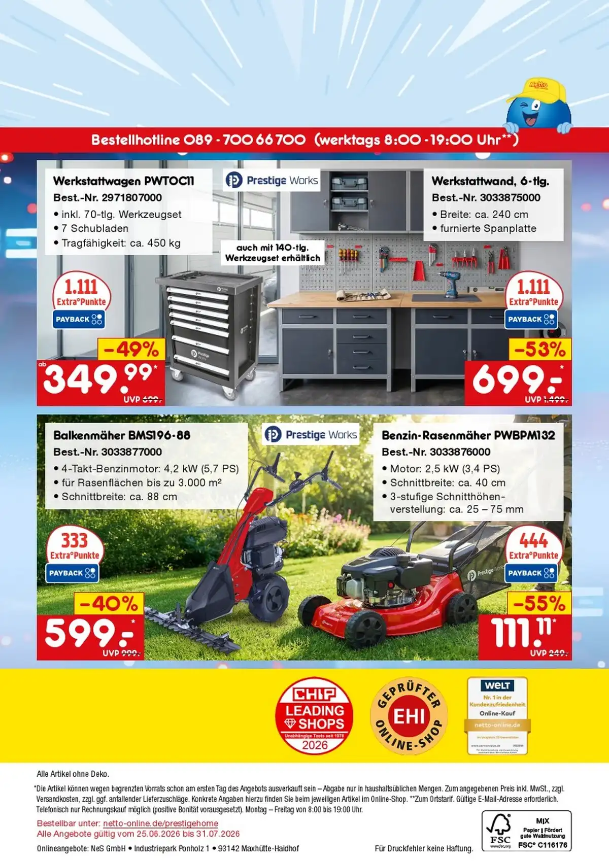 Online Angebote Juli