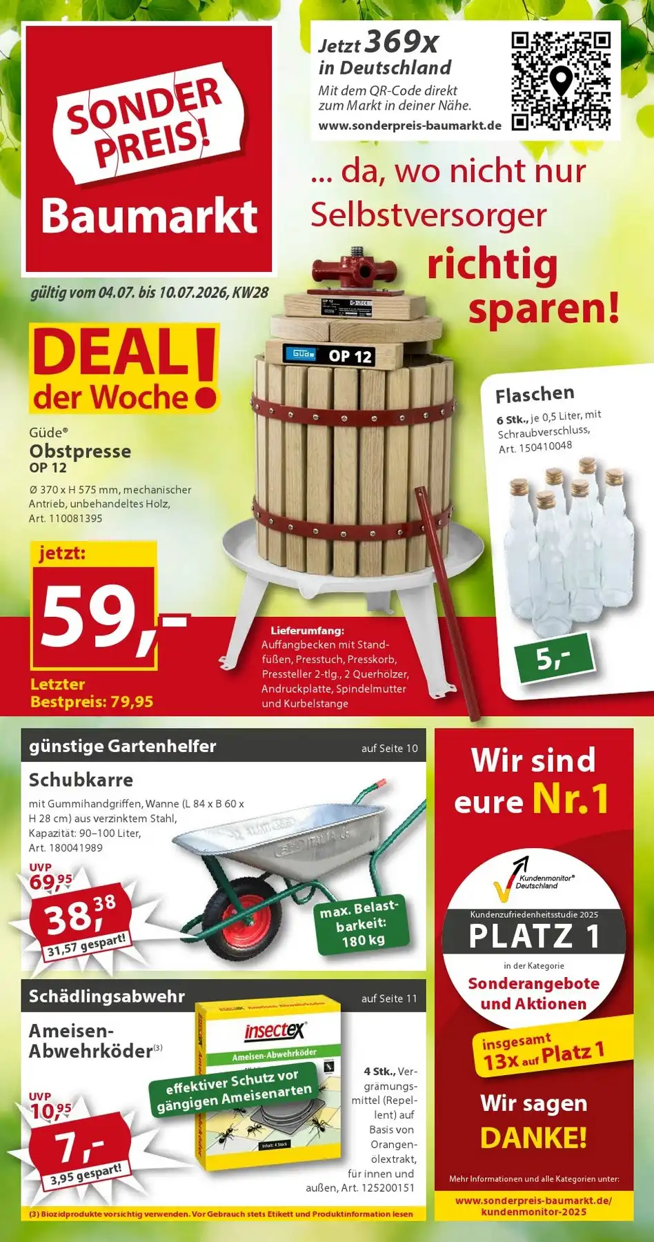 Sonderpreis Baumarkt Prospekt ab 27.06 & ab 04.07.2026 nächste woche - Bild 1 ab 04.07.2026