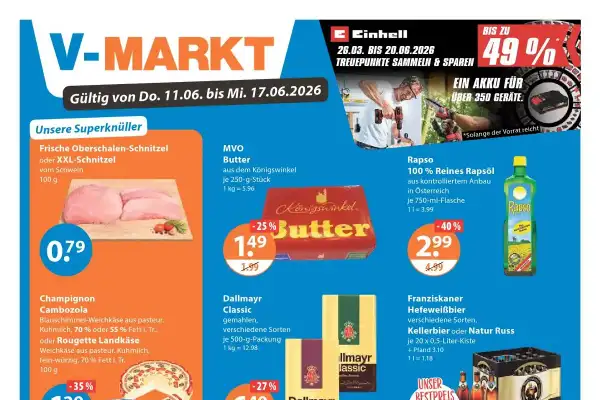 V-Markt prospekt ab 05.06 & ab 11.06.2026