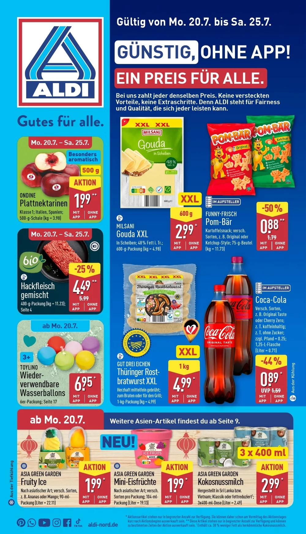 Aldi Nord Prospekt ab 20.07.2026 nächste woche - Bild 1 ab 20.07.2026