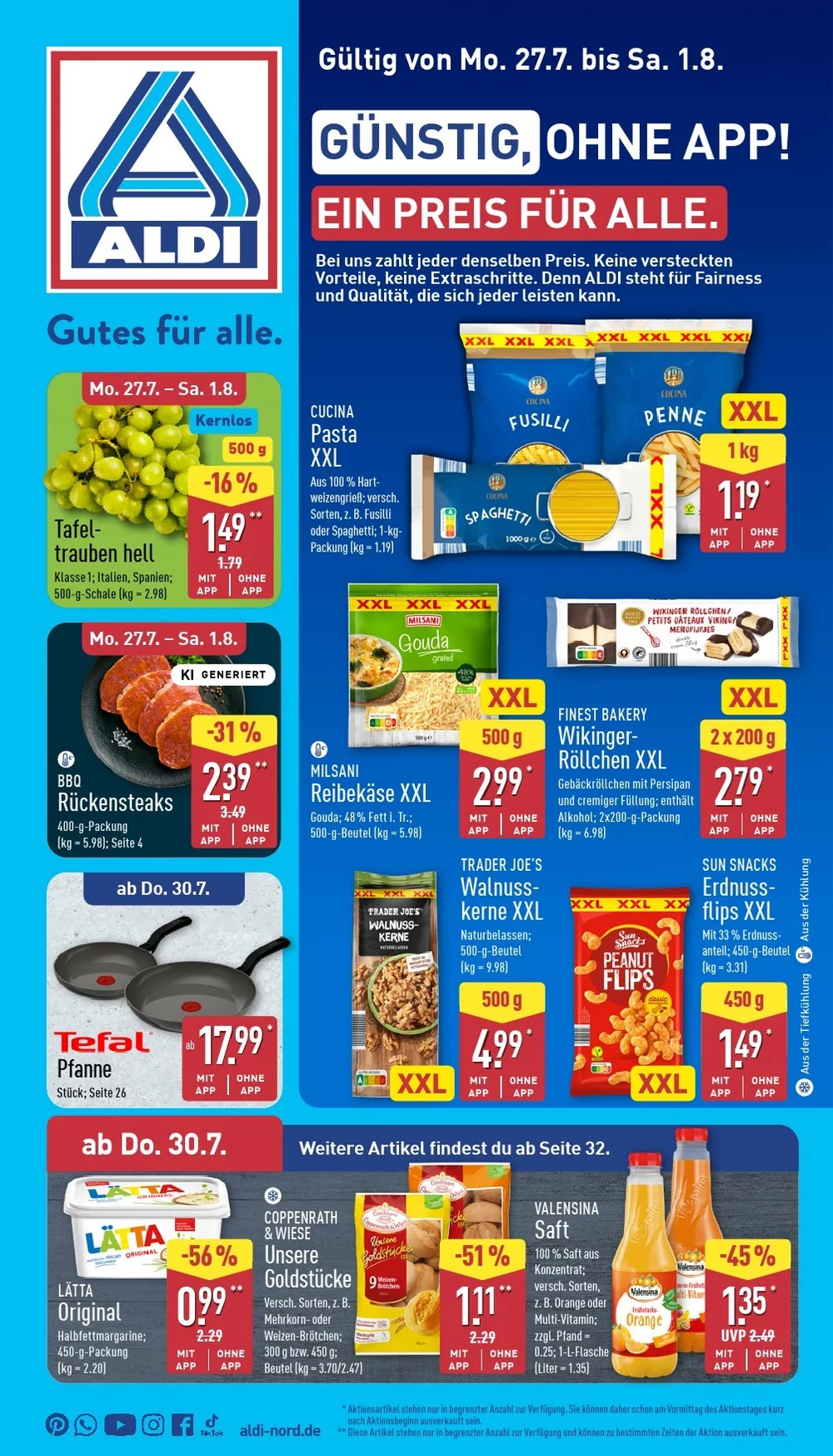 Aldi Nord Prospekt ab 27.07.2026 nächste woche - Bild 1 ab 27.07.2026