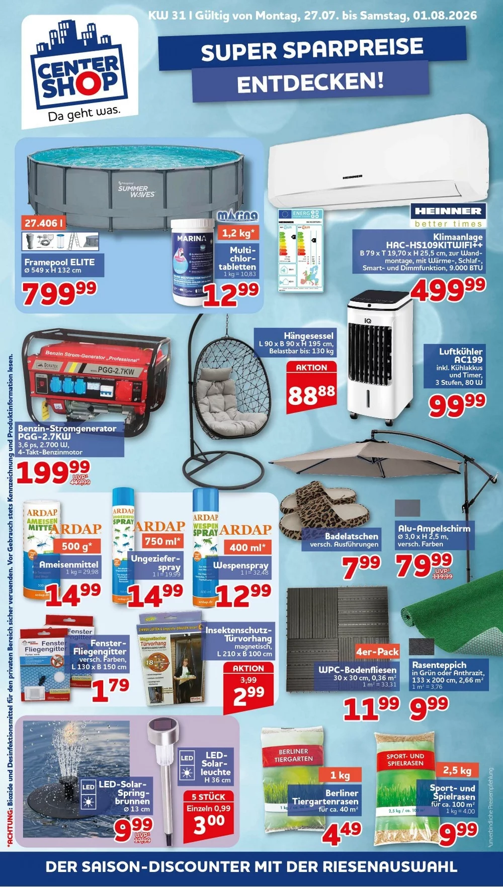 Centershop Prospekt ab 27.07 & ab 03.08.2026 nächste woche - Bild 1 ab 27.07.2026