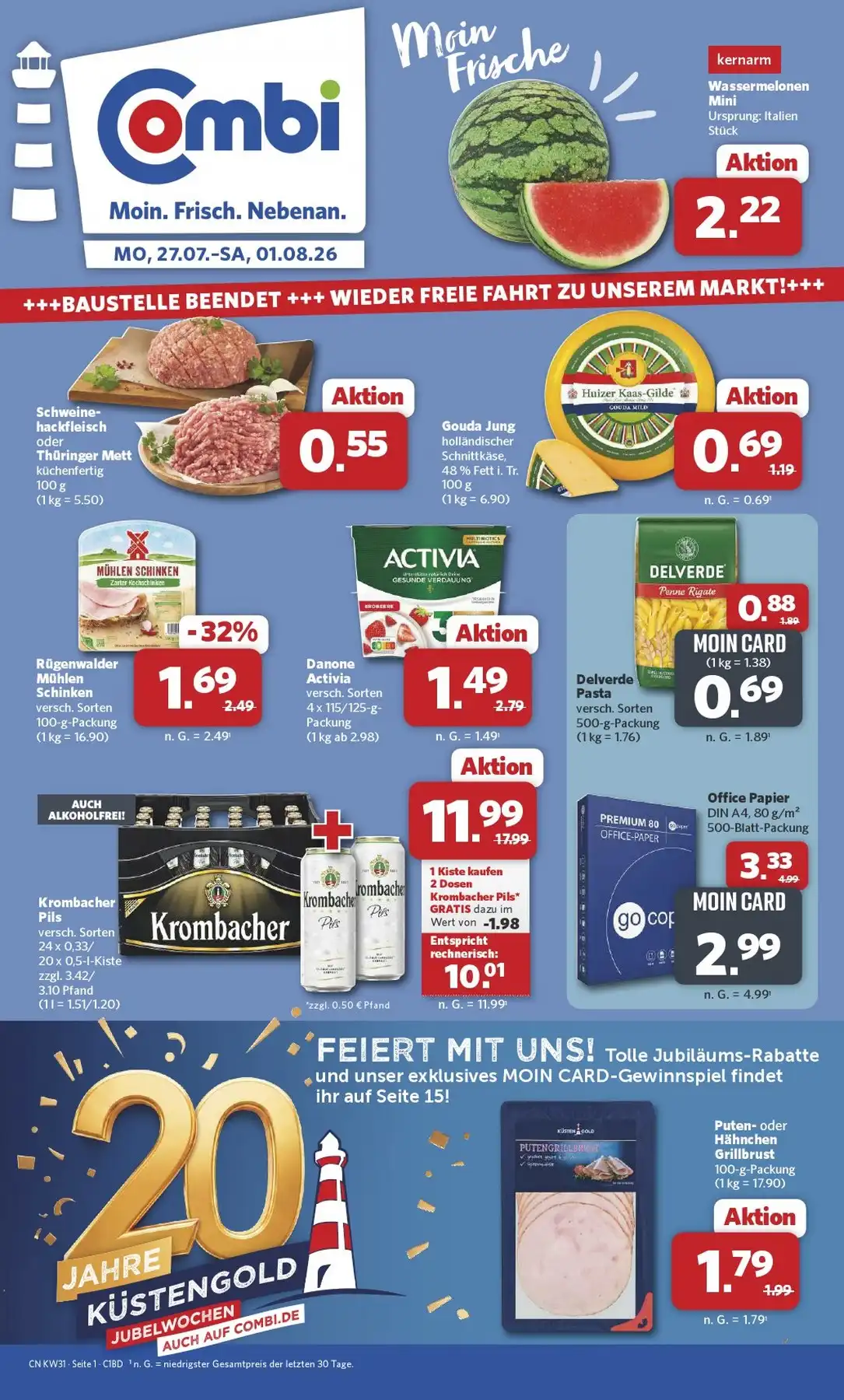 Combi Prospekt ab 27.07 & ab 03.08.2026 nächste woche - Bild 1 ab 27.07.2026