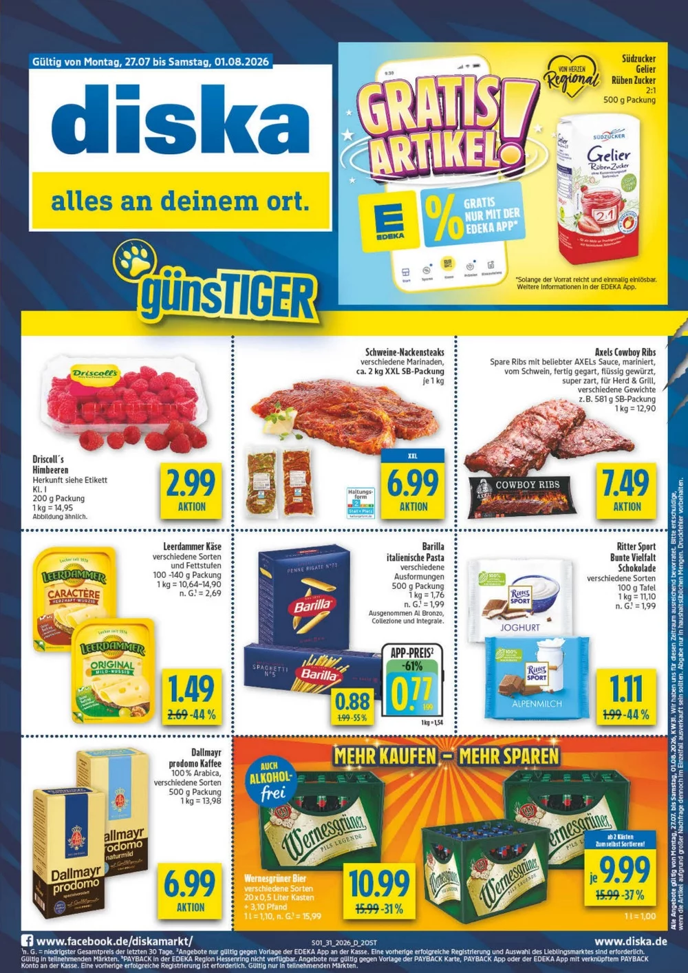 Diska Prospekt ab 27.07 & ab 03.08.2026 nächste woche - Bild 1 ab 27.07.2026