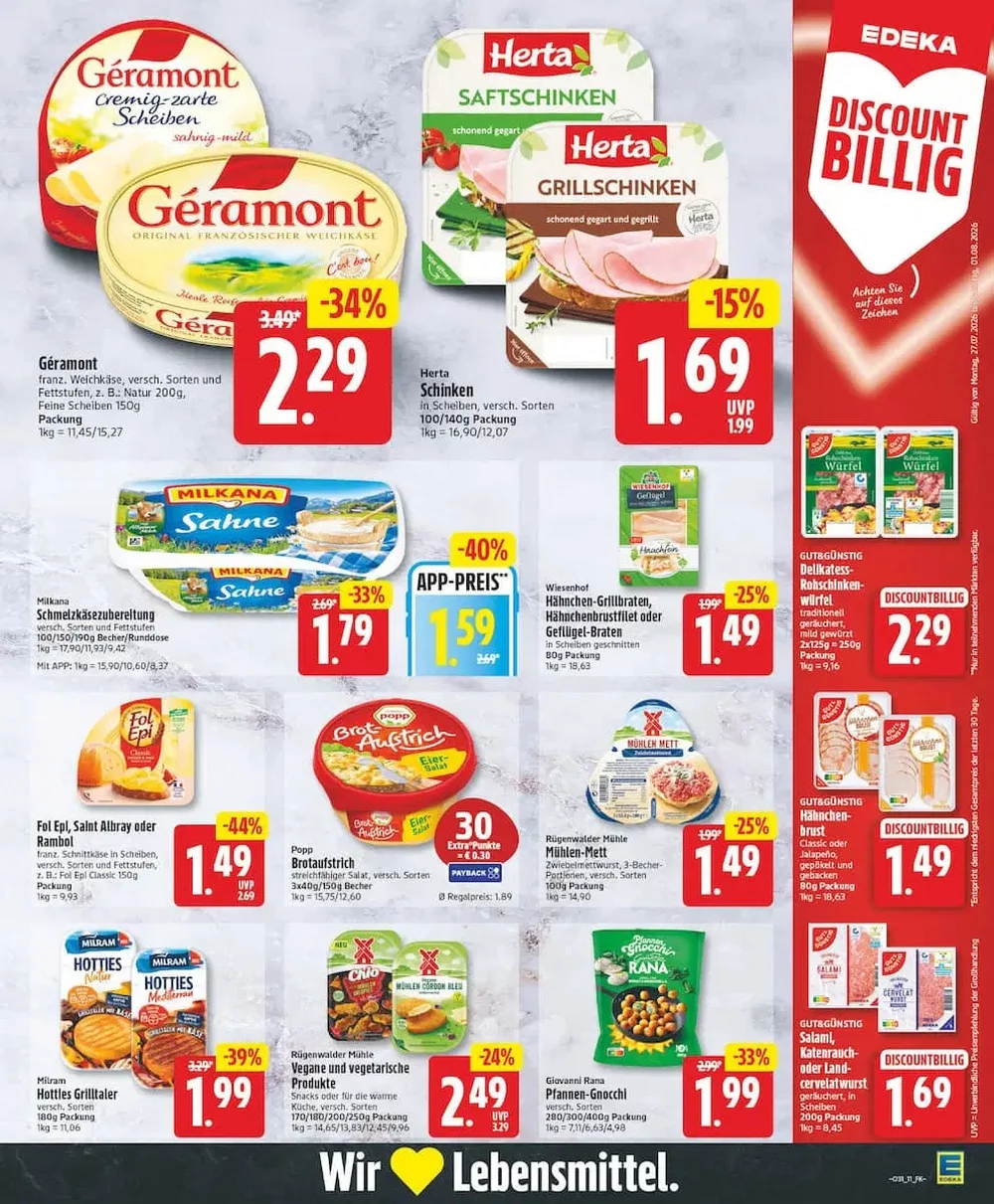 Edeka Prospekt ab 27.07 & ab 03.08.2026 nächste woche - Bild 1 ab 27.07.2026