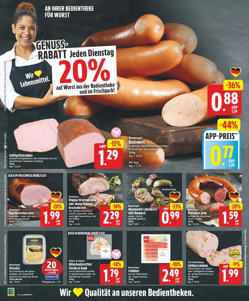 Edeka Prospekt ab 27.07 & ab 03.08.2026 nächste woche - Bild 4 ab 27.07.2026