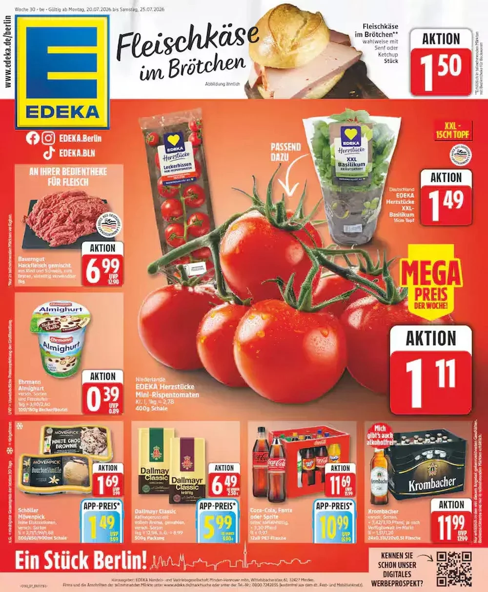 Edeka Prospekt ab 13.07 & ab 20.07.2026 nächste woche - Bild 1 ab 20.07.2026