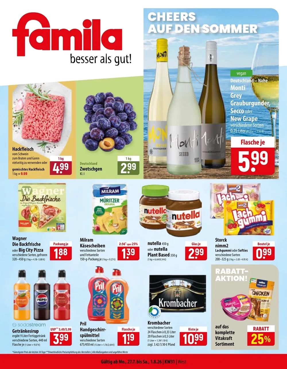 Famila Prospekt ab 27.07.2026 nächste woche - Bild 1 ab 27.07.2026