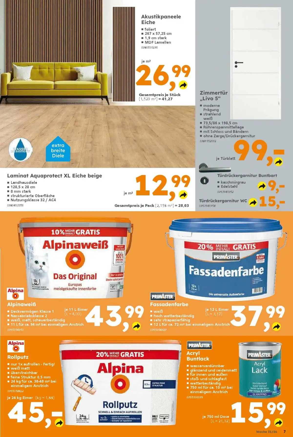 Globus Baumarkt Prospekt ab 27.07 & ab 03.08.2026 nächste woche - Bild 1 ab 27.07.2026