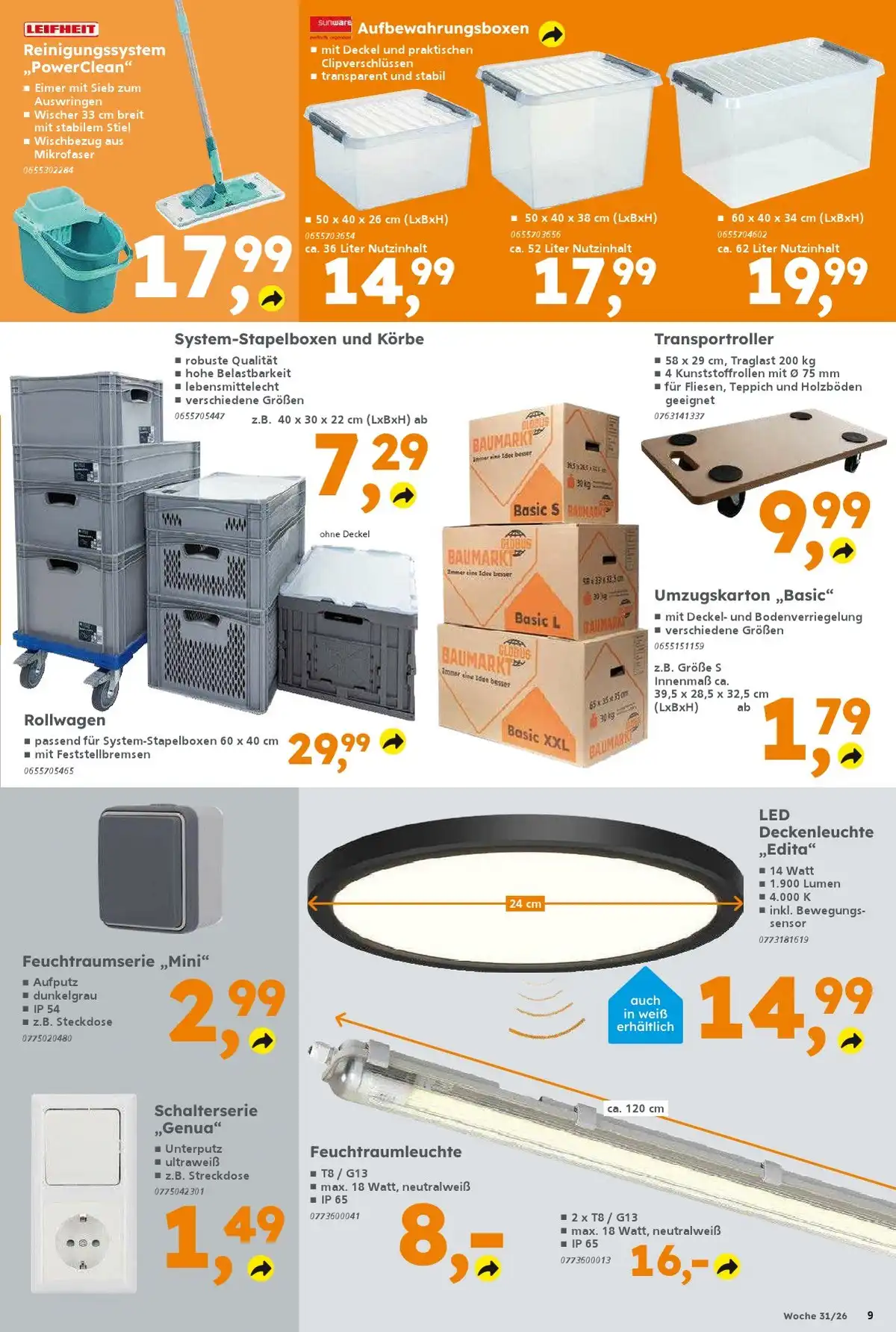 Globus Baumarkt Prospekt ab 27.07 & ab 03.08.2026 nächste woche - Bild 1 ab 27.07.2026