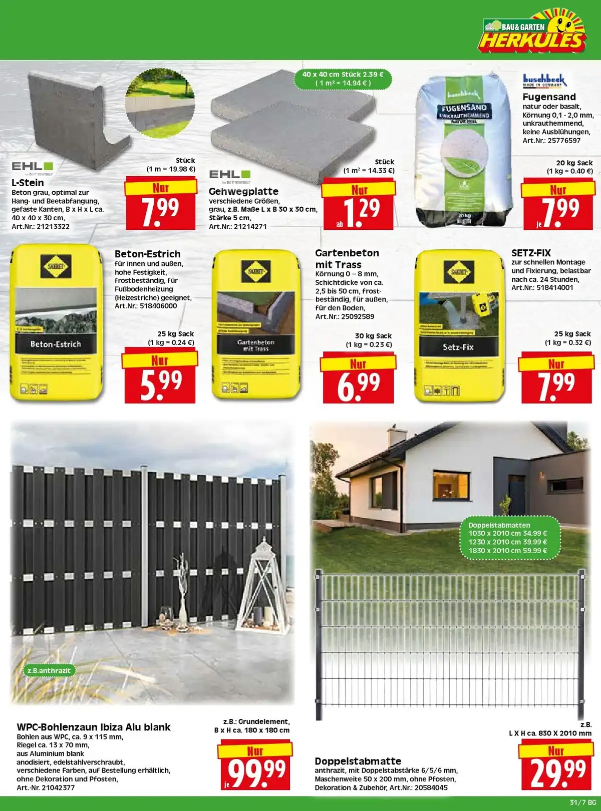 Herkules Prospekt ab 27.07 & ab 03.08.2026 nächste woche - Bild 1 Baumarkt ab 27.07.2026