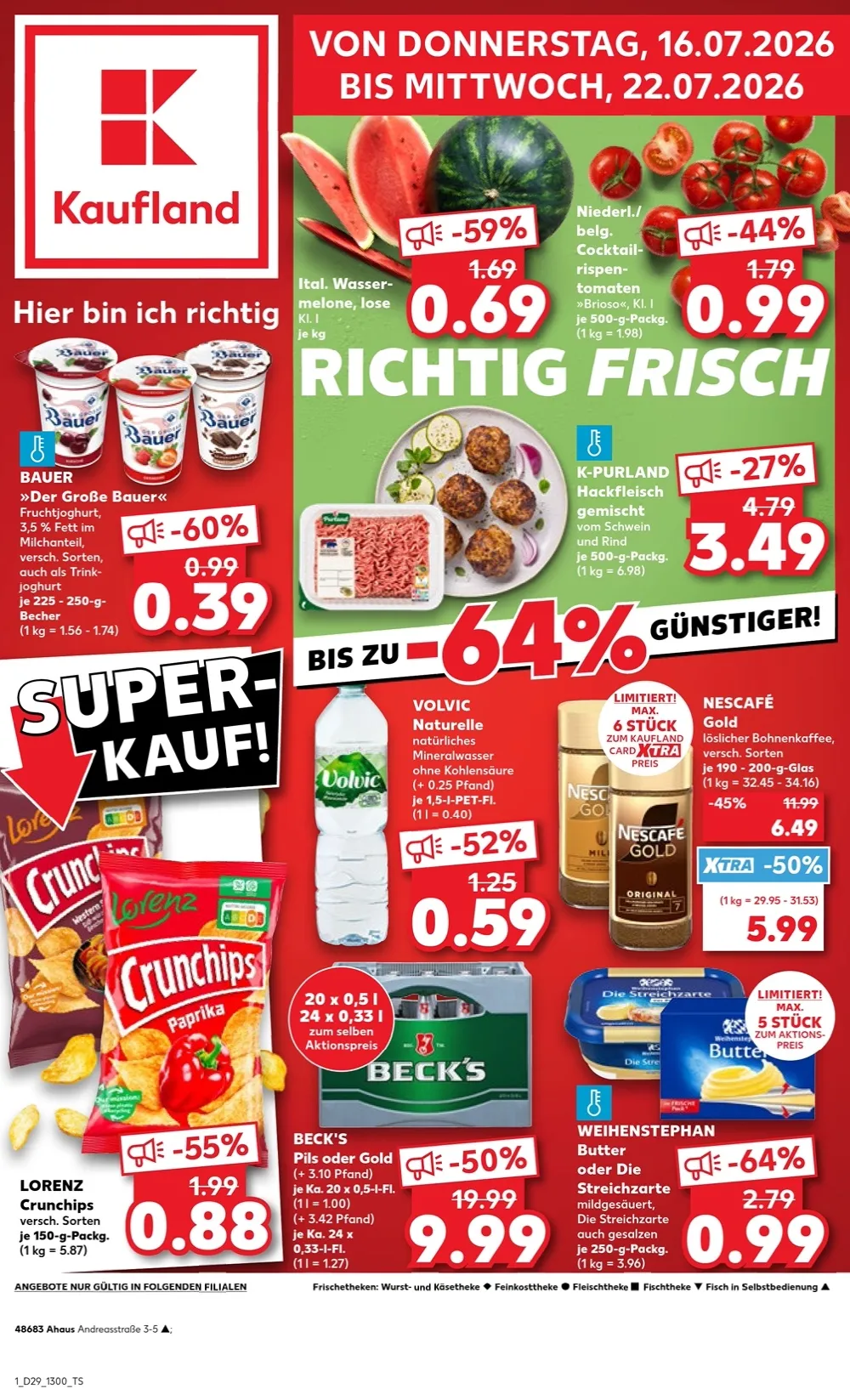 Kaufland Prospekt ab 16.07.2026 nächste woche - Bild 1 ab 16.07.2026