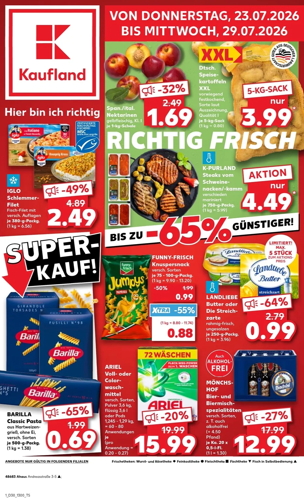 Kaufland Prospekt ab 23.07.2026 nächste woche - Bild 1 ab 23.07.2026