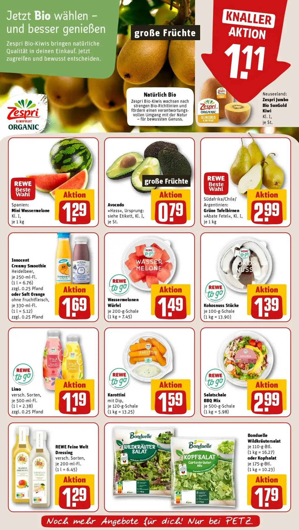 Rewe Prospekt ab 27.07.2026 diese & nächste woche - Bild 4 Petz ab 13.07.2026