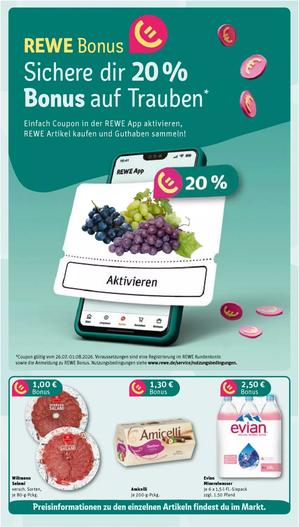 Rewe Prospekt ab 27.07.2026 diese & nächste woche - Bild 1 ab 27.07.2026