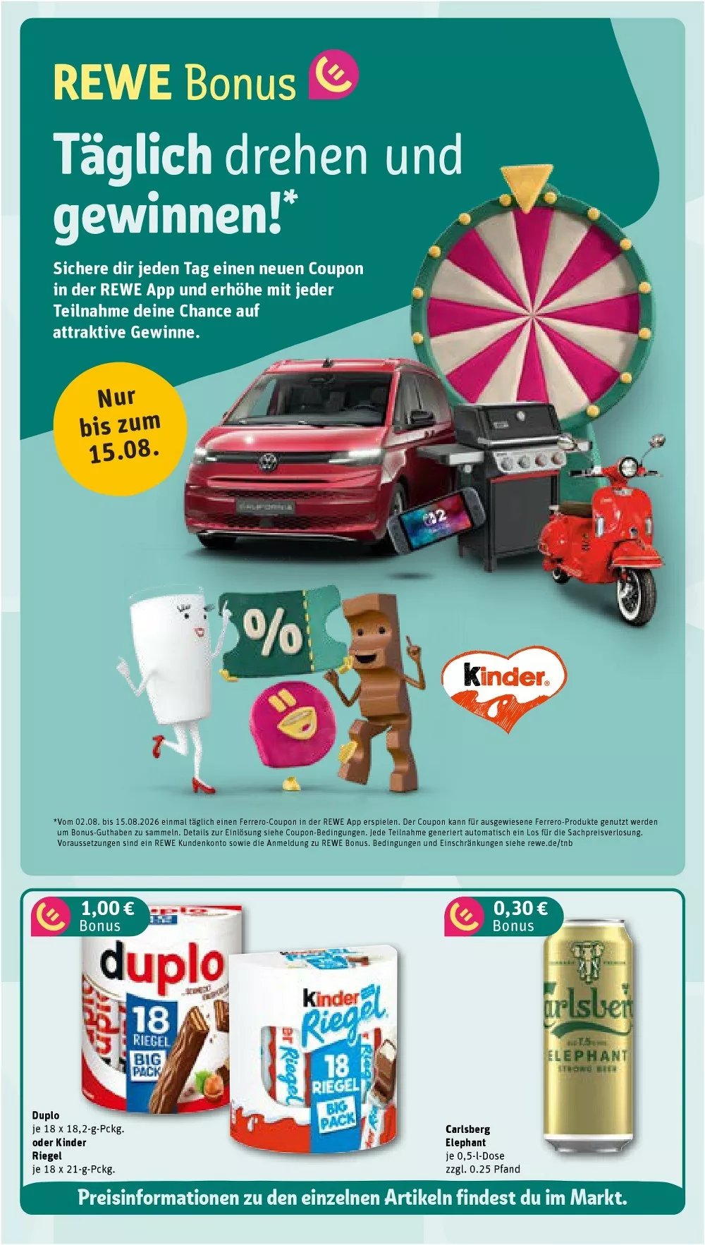 Rewe Prospekt ab 27.07.2026 diese & nächste woche - Bild 1 ab 03.08.2026