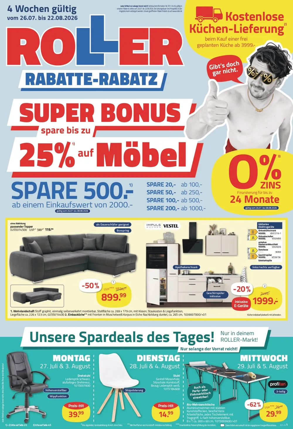 Roller Prospekt ab 27.07.2026 nächste woche - Bild 1 ab 27.07 - 22.08.2026