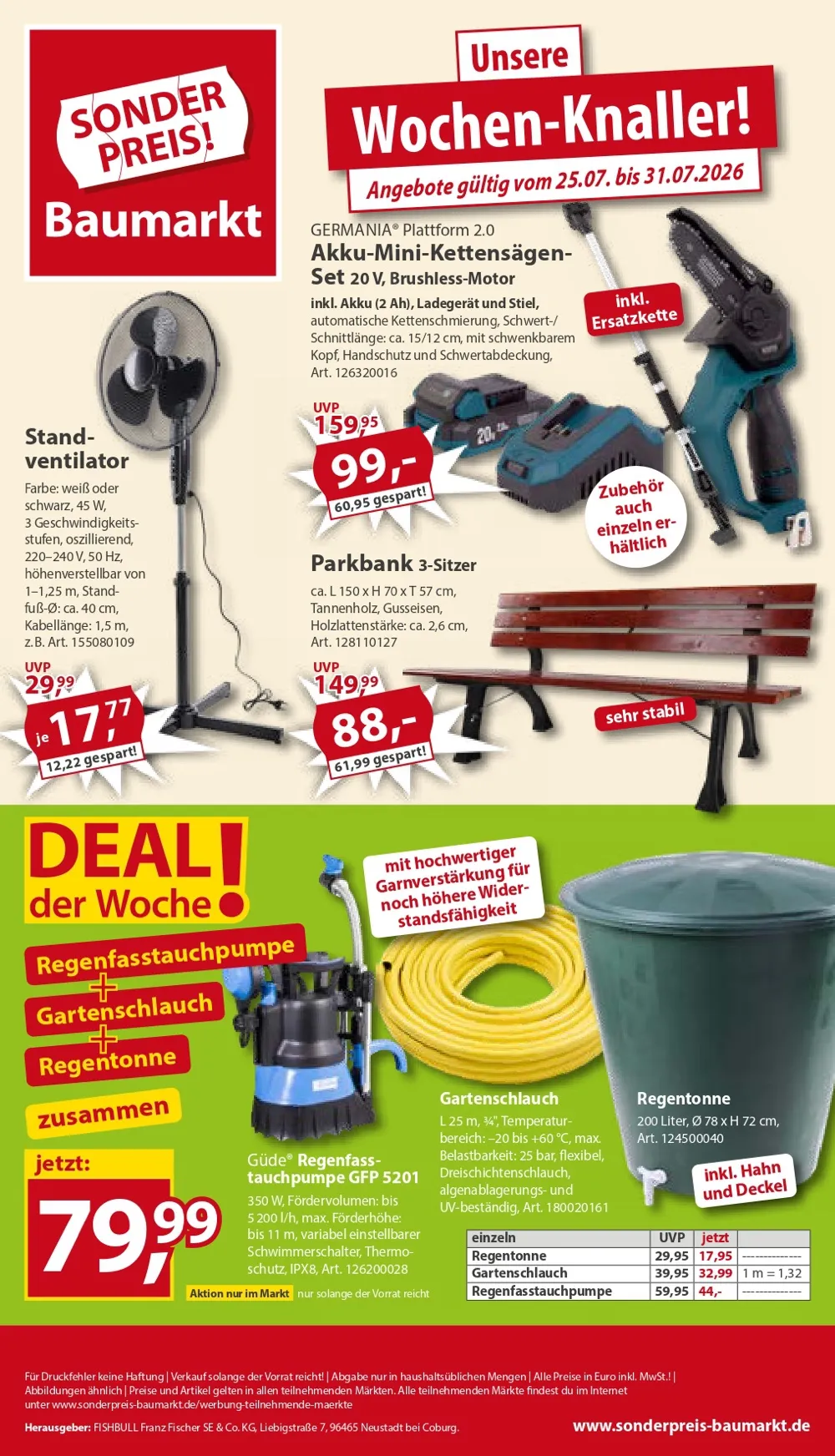 Sonderpreis Baumarkt Prospekt ab 25.07.2026 nächste woche - Bild 1 ab 25.07.2026