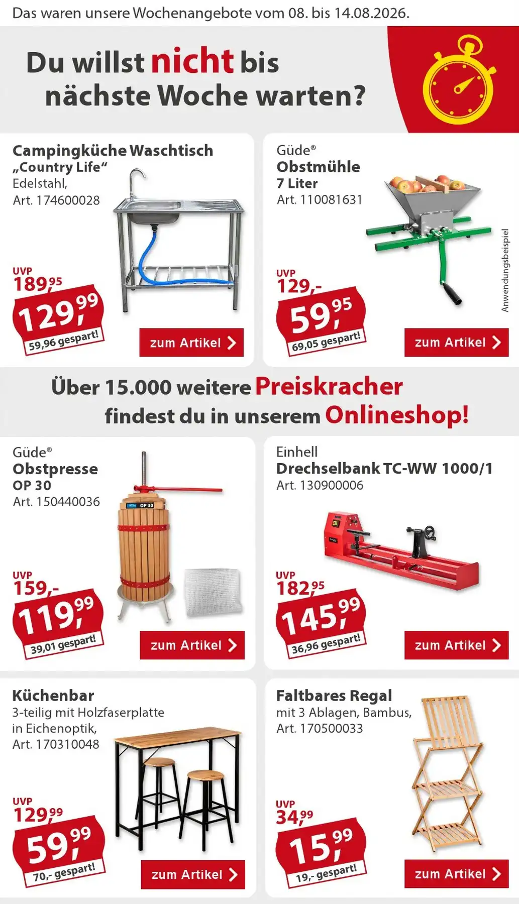 Sonderpreis Baumarkt Prospekt ab 08.08.2026 nächste woche - Bild 2 ab 08.08.2026