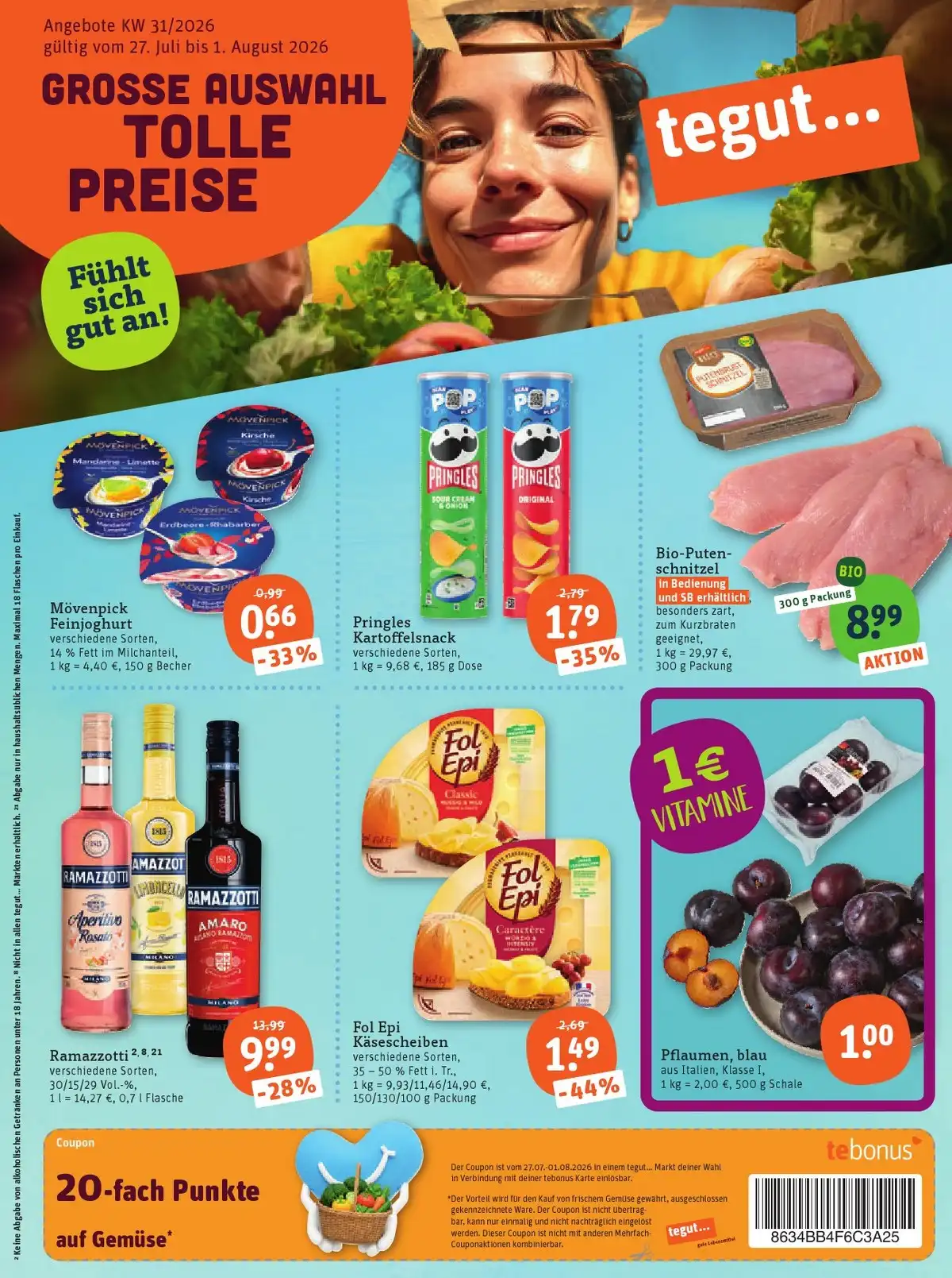 Tegut Prospekt ab 27.07 & ab 03.08.2026 nächste woche - Bild 1 ab 27.07.2026