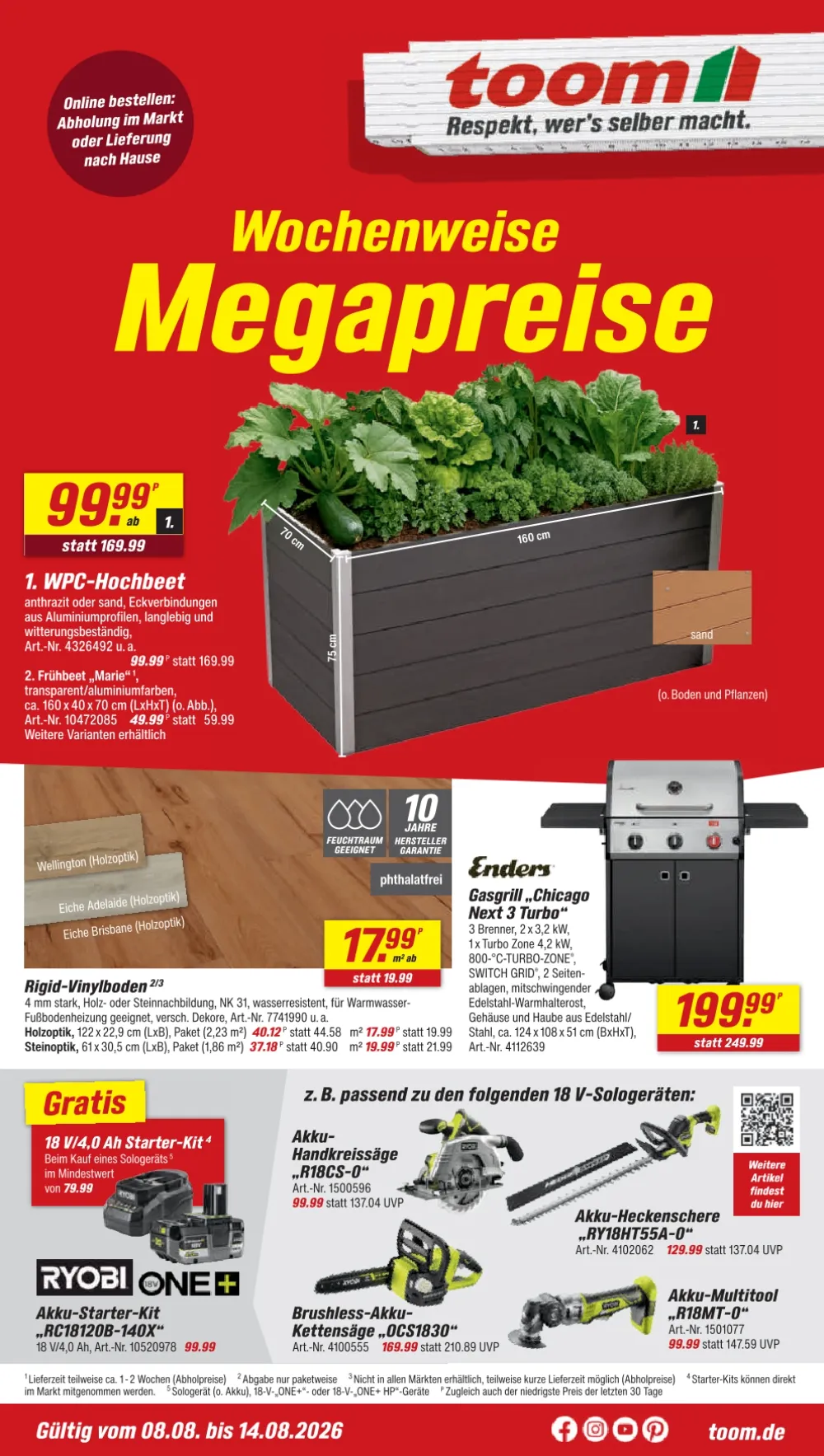 Toom Baumarkt Prospekt ab 08.08.2026 nächste woche - Bild 1 ab 08.08.2026