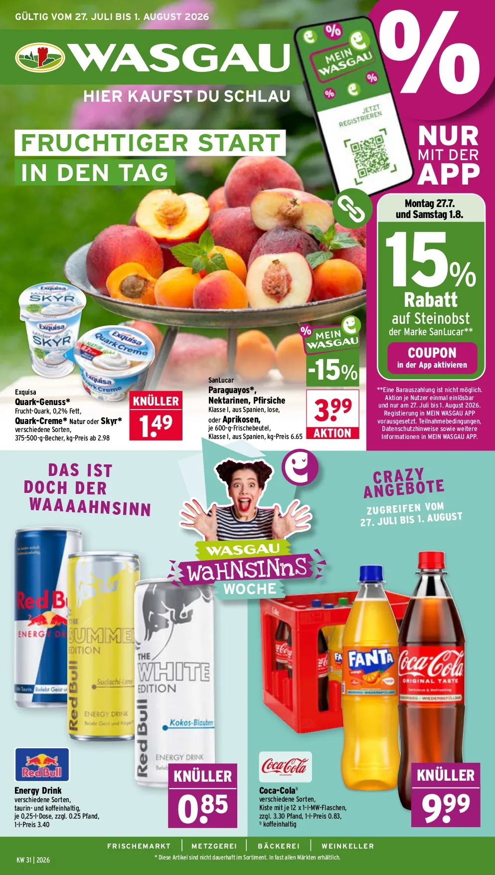Wasgau Prospekt ab 27.07.2026 nächste woche - Bild 1 ab 27.07.2026