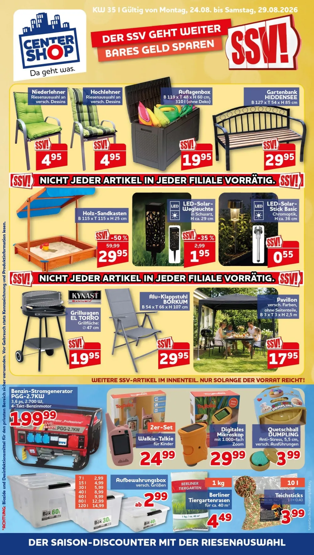 Centershop Prospekt ab 24.08.2026 bis 29.08.2026