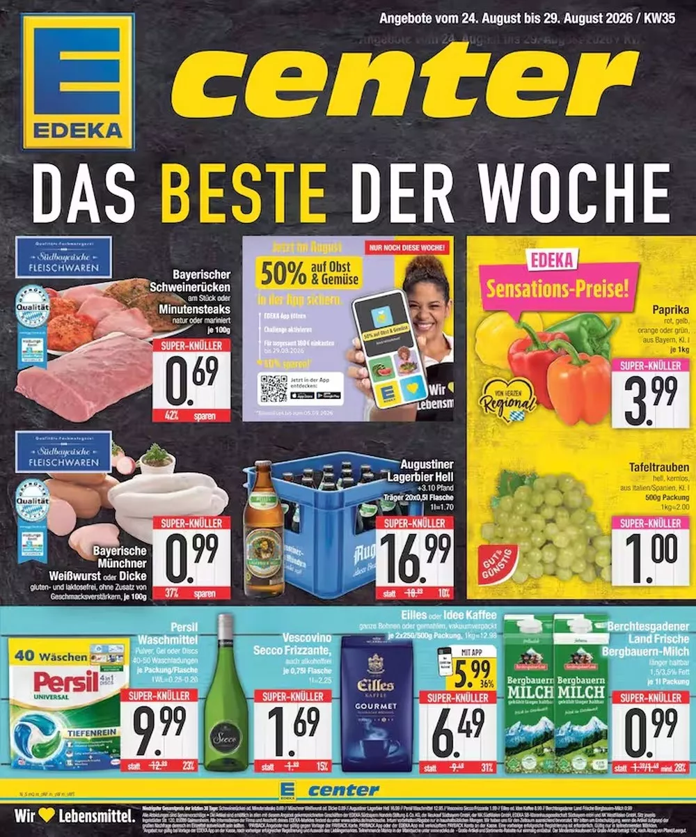 E Center Prospekt ab 24.08.2026 bis 29.08.2026
