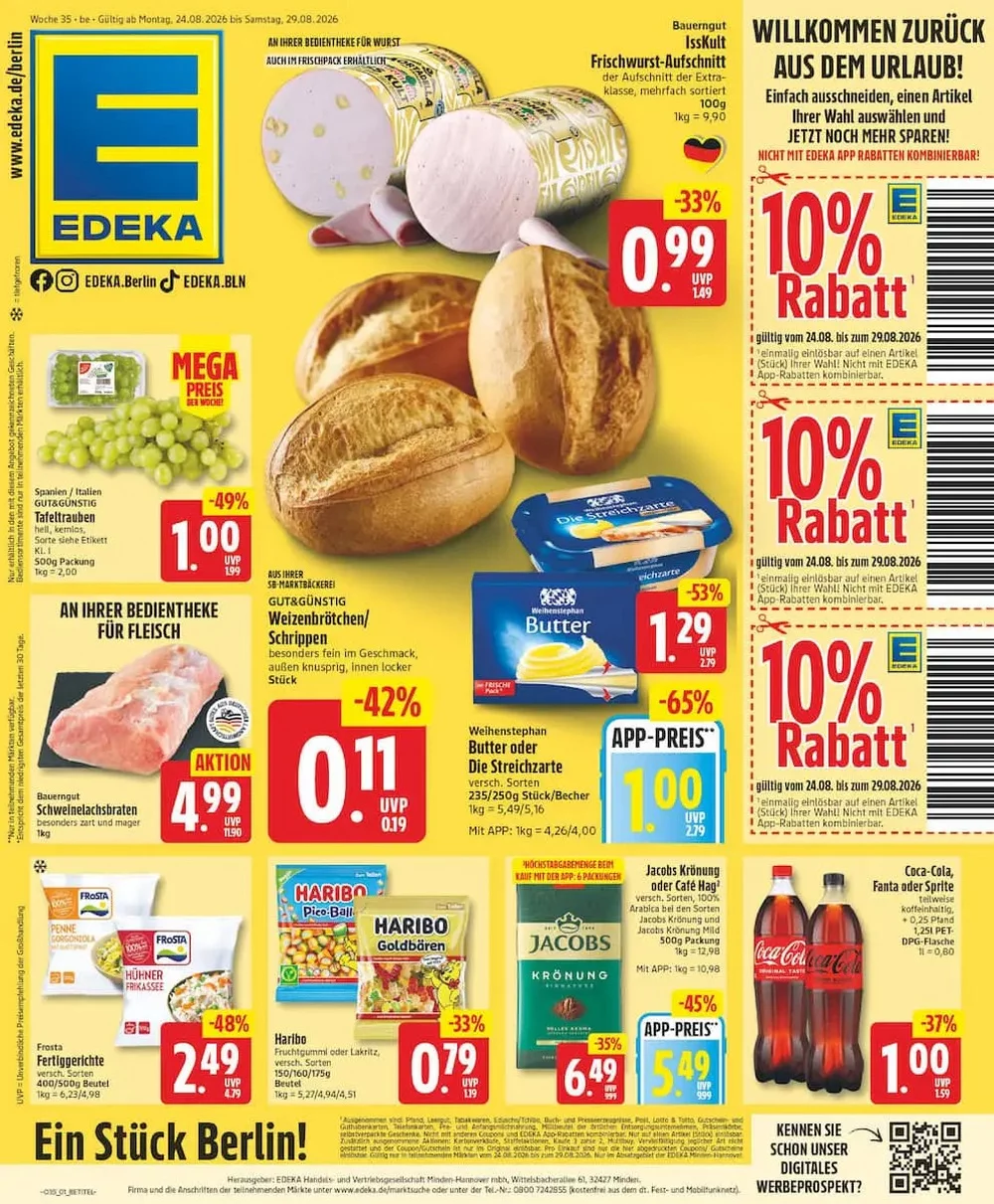 Edeka Prospekt ab 24.08.2026 bis 29.08.2026