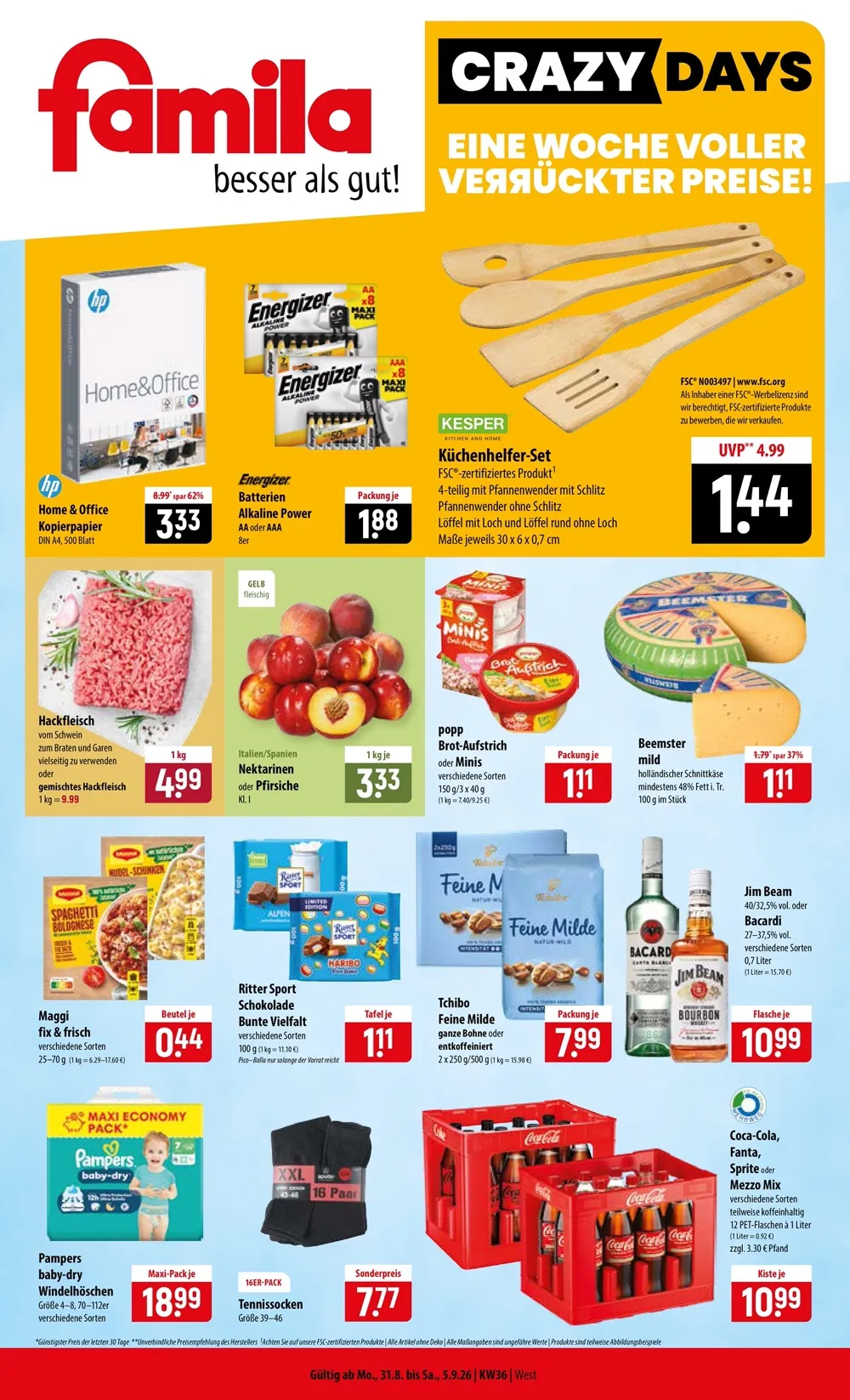 Famila Prospekt ab 31.08.2026 bis 05.09.2026